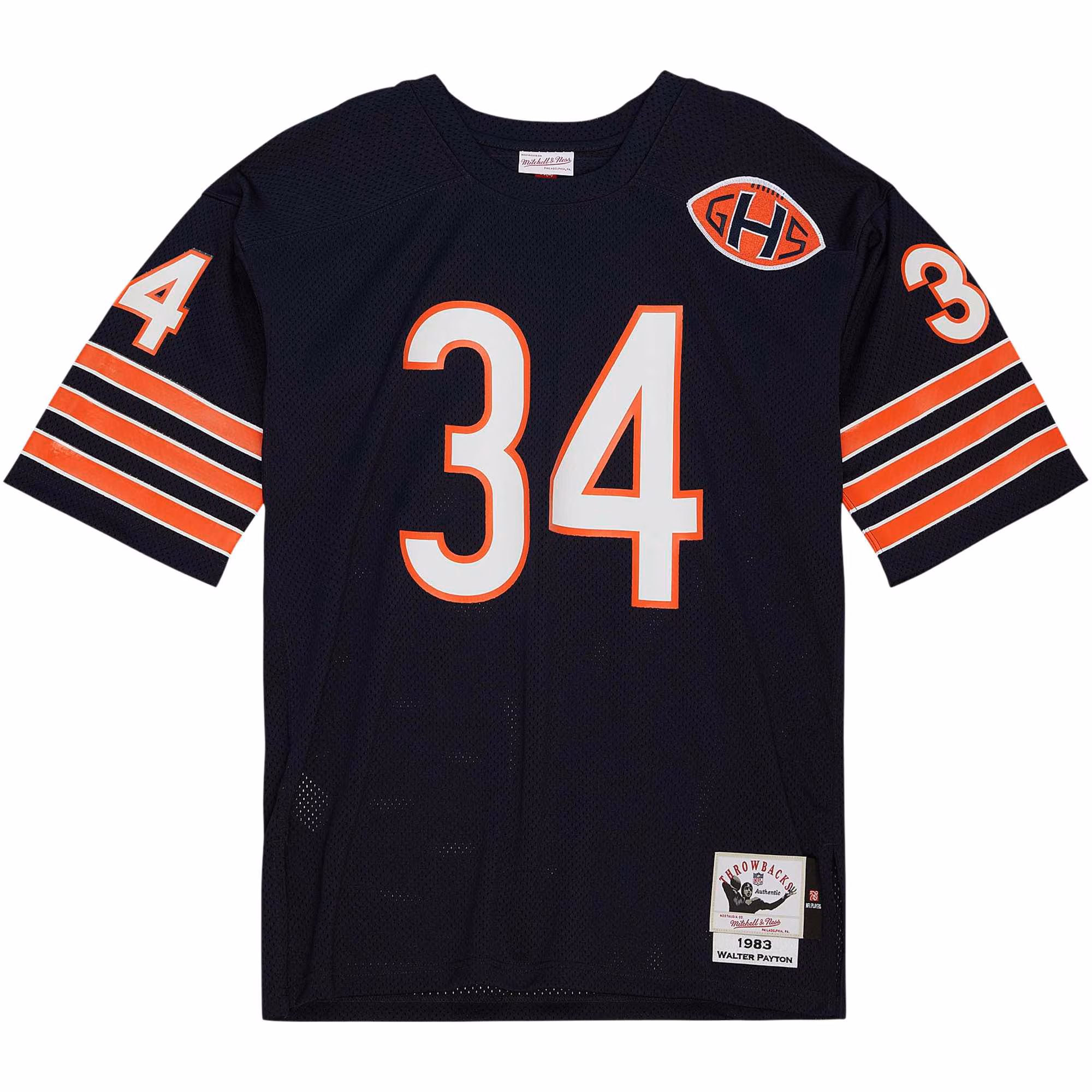 Men's Chicago Bears 1983 Walter Payton Mitchell & Ness Navy Authentic Throwback Retired Player Jersey