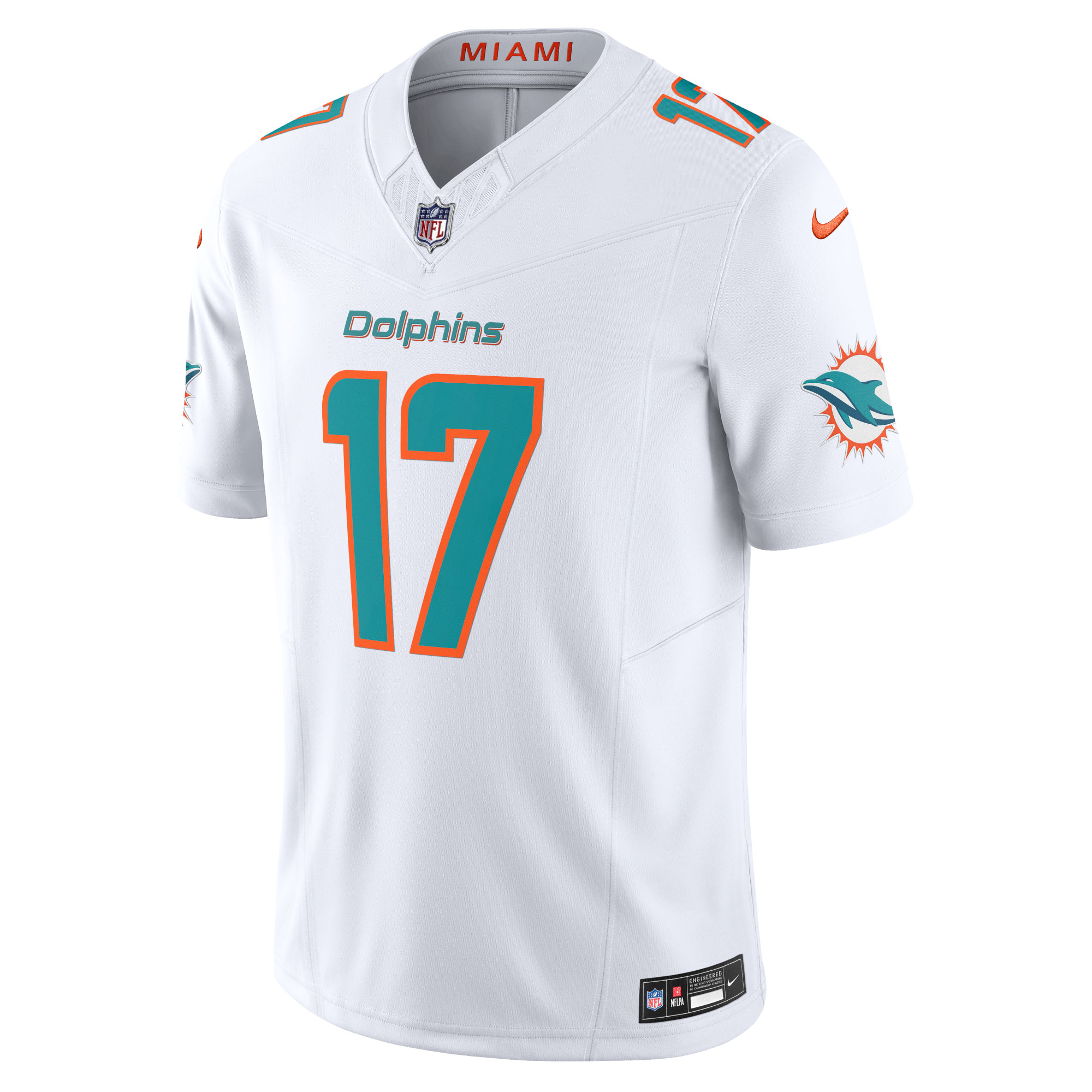 Men's Miami Dolphins Jaylen Waddle  White Vapor F.U.S.E. Limited Jersey