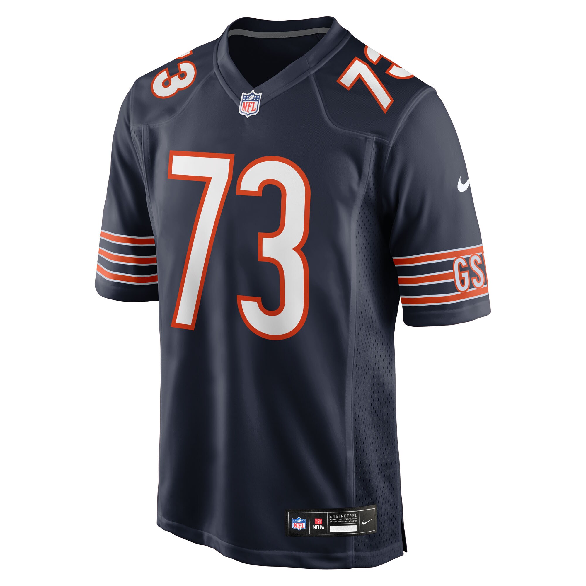 Men's Chicago Bears Jonah Jackson  Navy Team Game Jersey