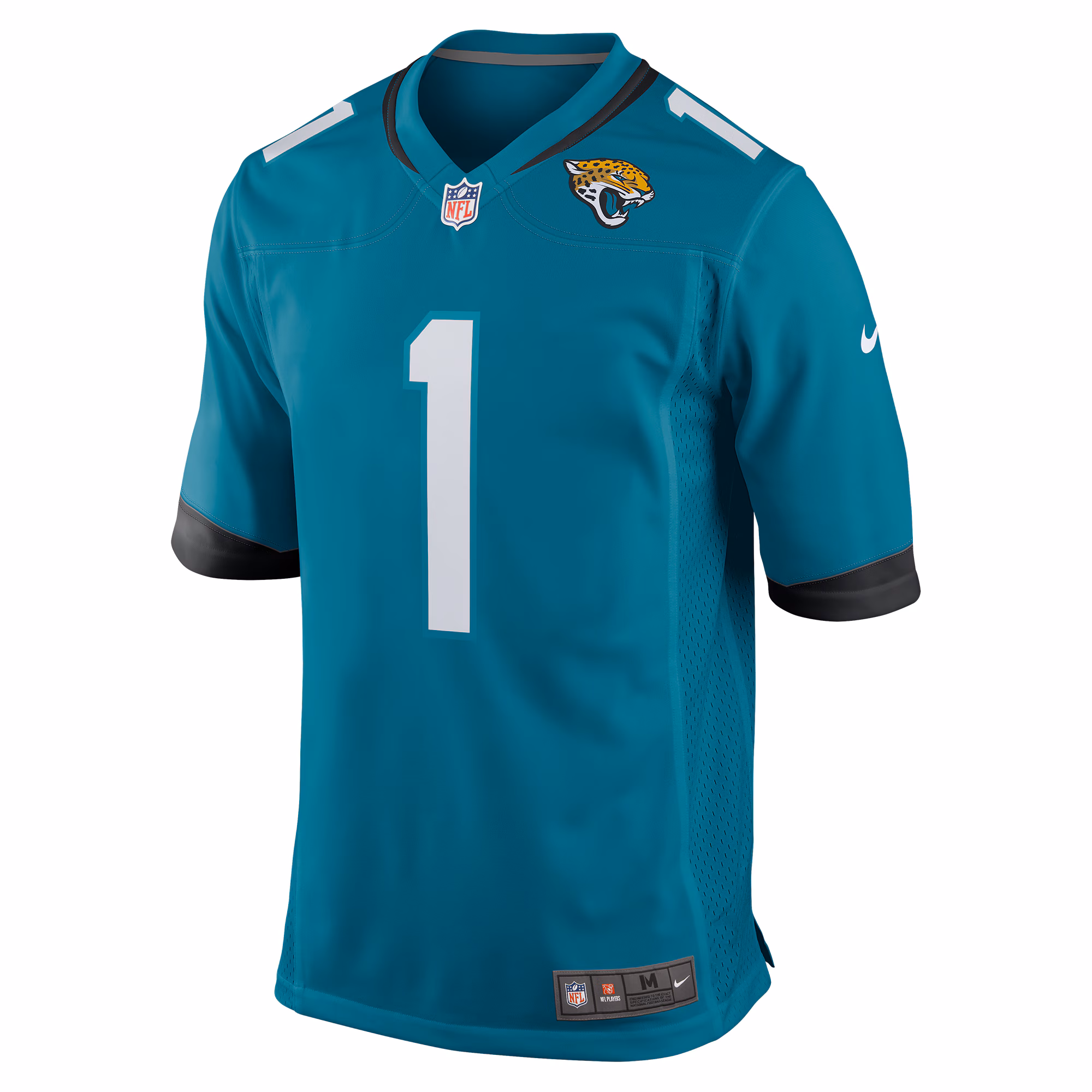 Men's Jacksonville Jaguars Travis Etienne  Teal Game Jersey