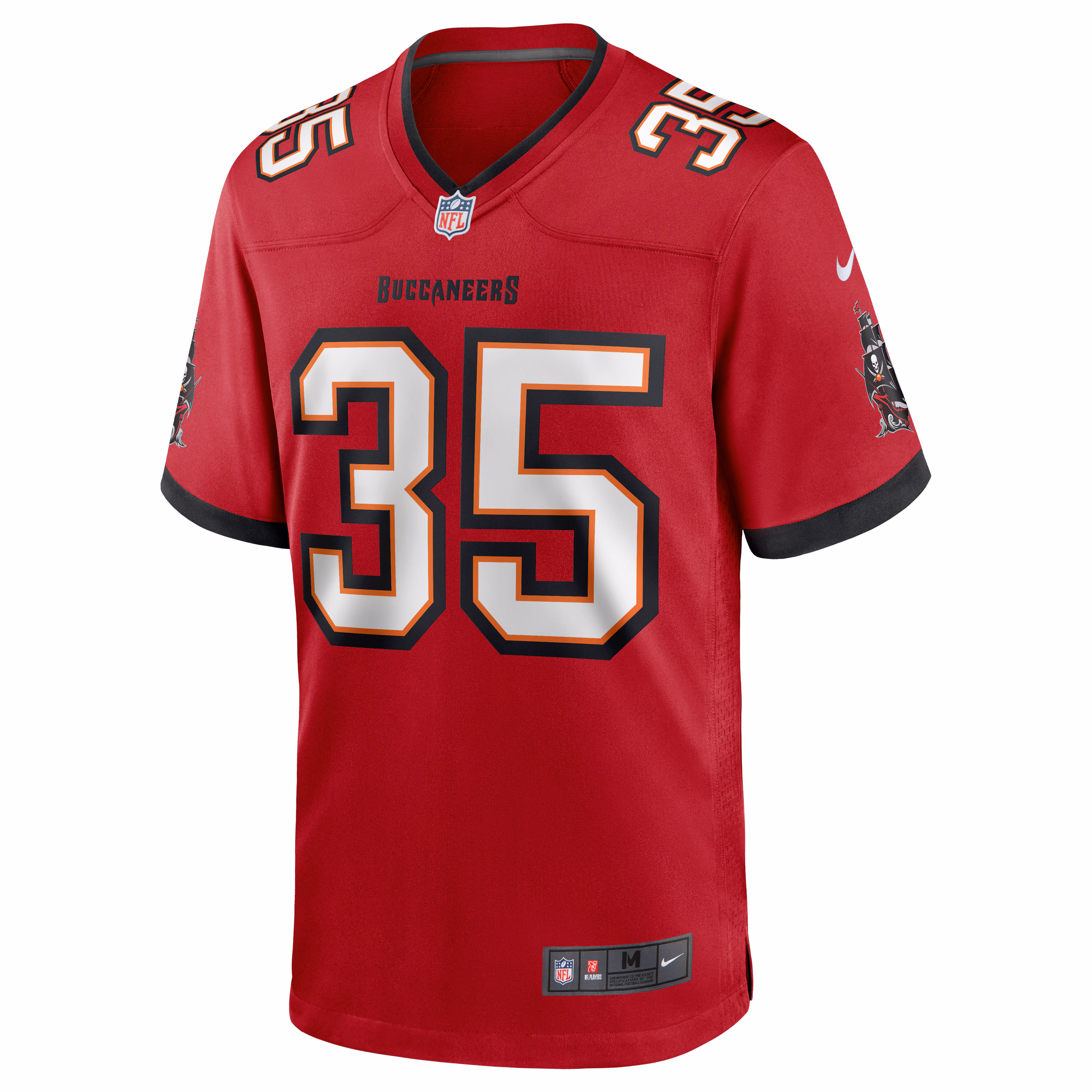 Men's Tampa Bay Buccaneers Jamel Dean  Red Game Jersey