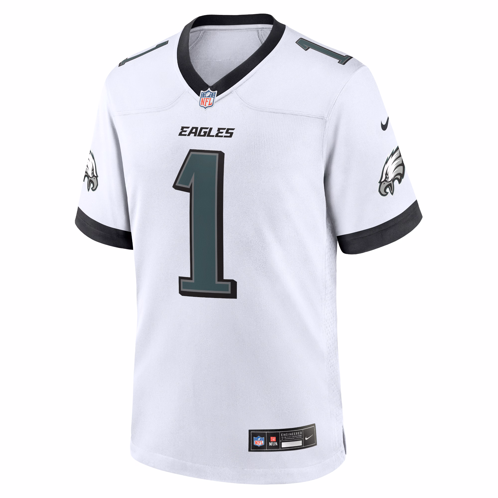Men's Philadelphia Eagles Jalen Hurts  White White Game Jersey