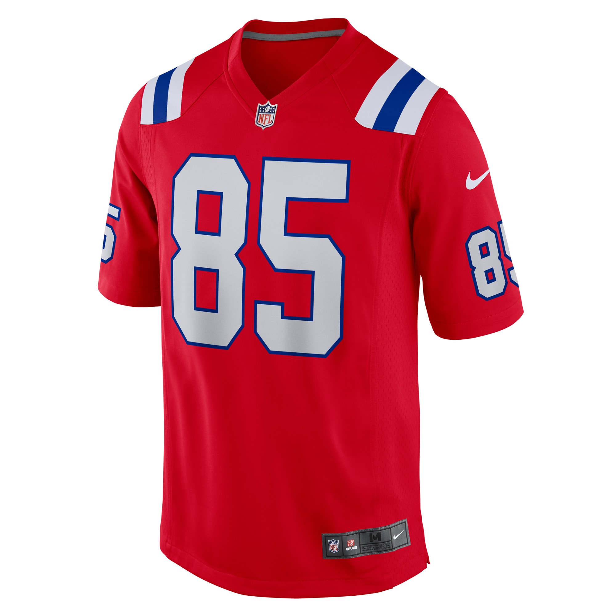 Men's New England Patriots Hunter Henry  Red Game Alternate Jersey