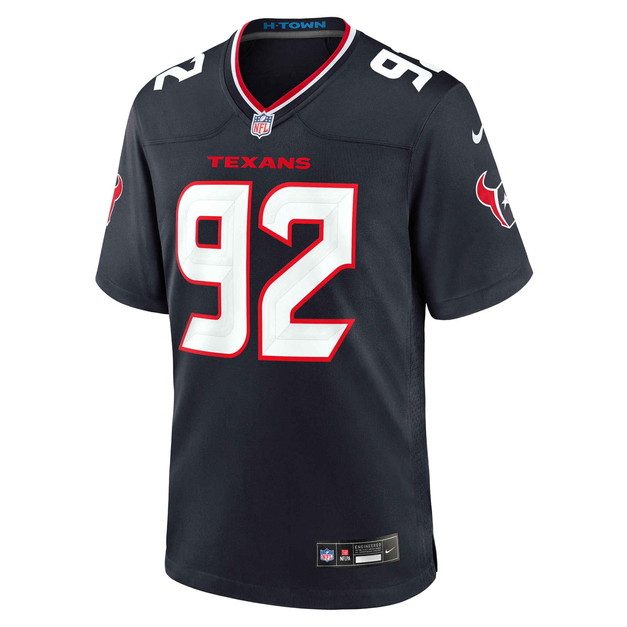 Men's Houston Texans Dylan Horton  Navy Team Game Jersey