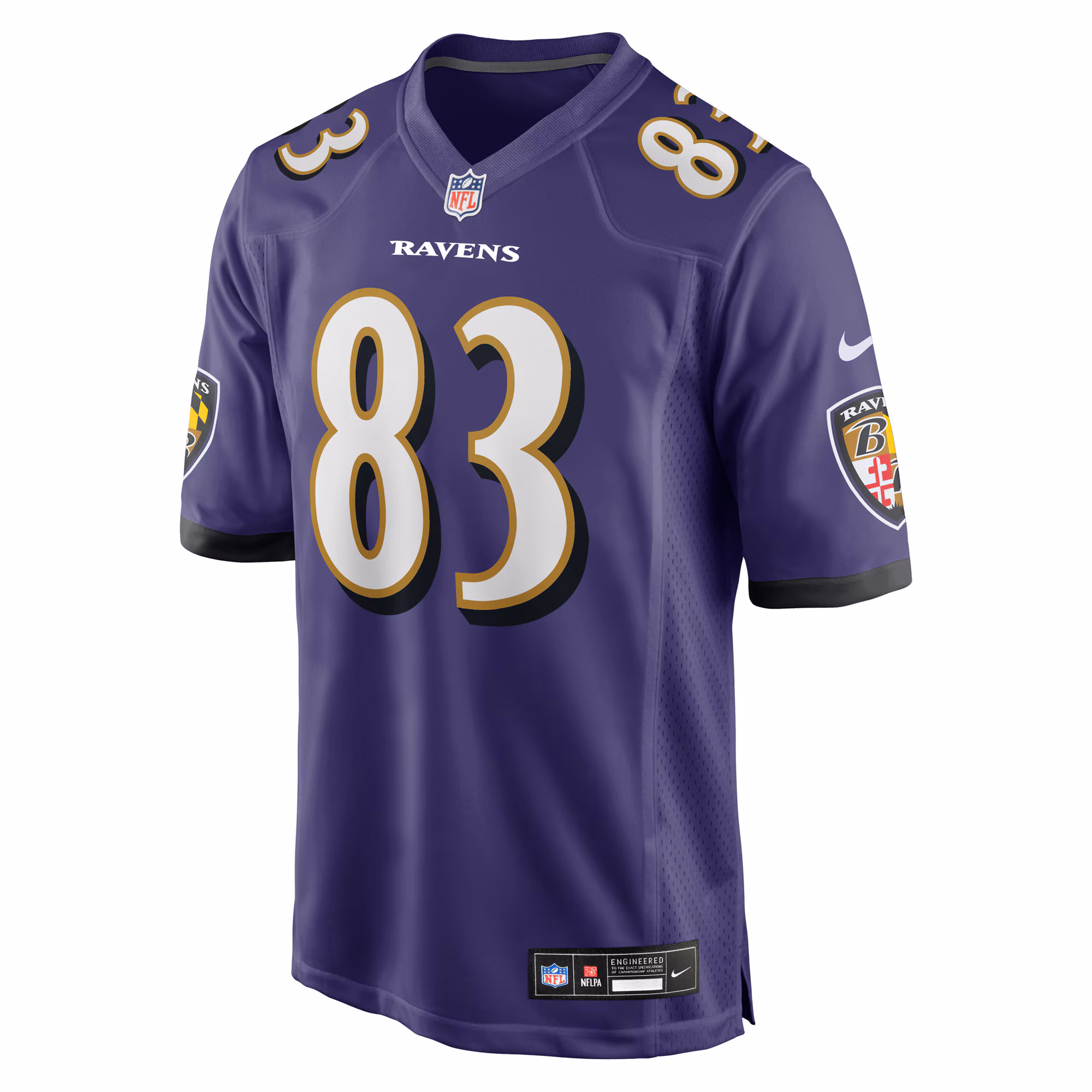 Men's Baltimore Ravens LaJohntay Wester  Purple Team Game Jersey