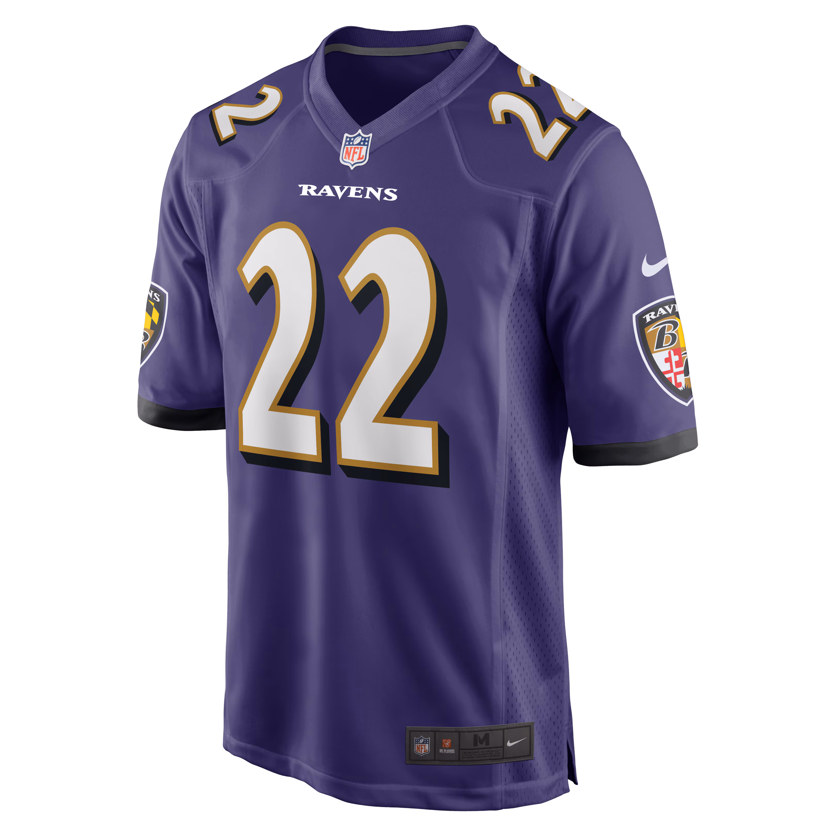 Men's Baltimore Ravens Derrick Henry  Purple Game Player Jersey