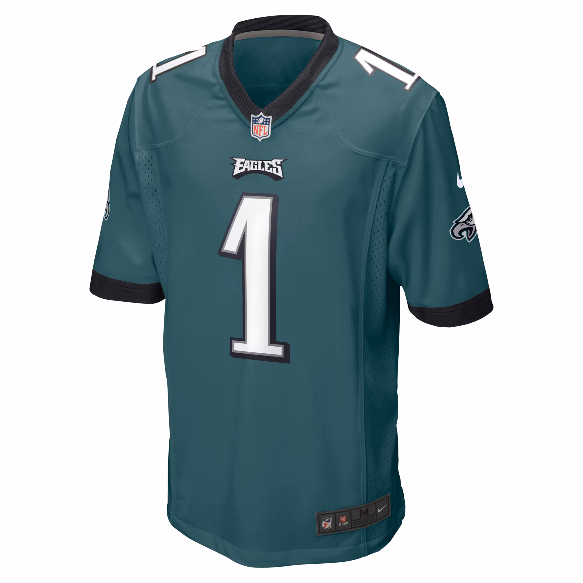 Men's Philadelphia Eagles Jalen Hurts  Midnight Green Player Jersey