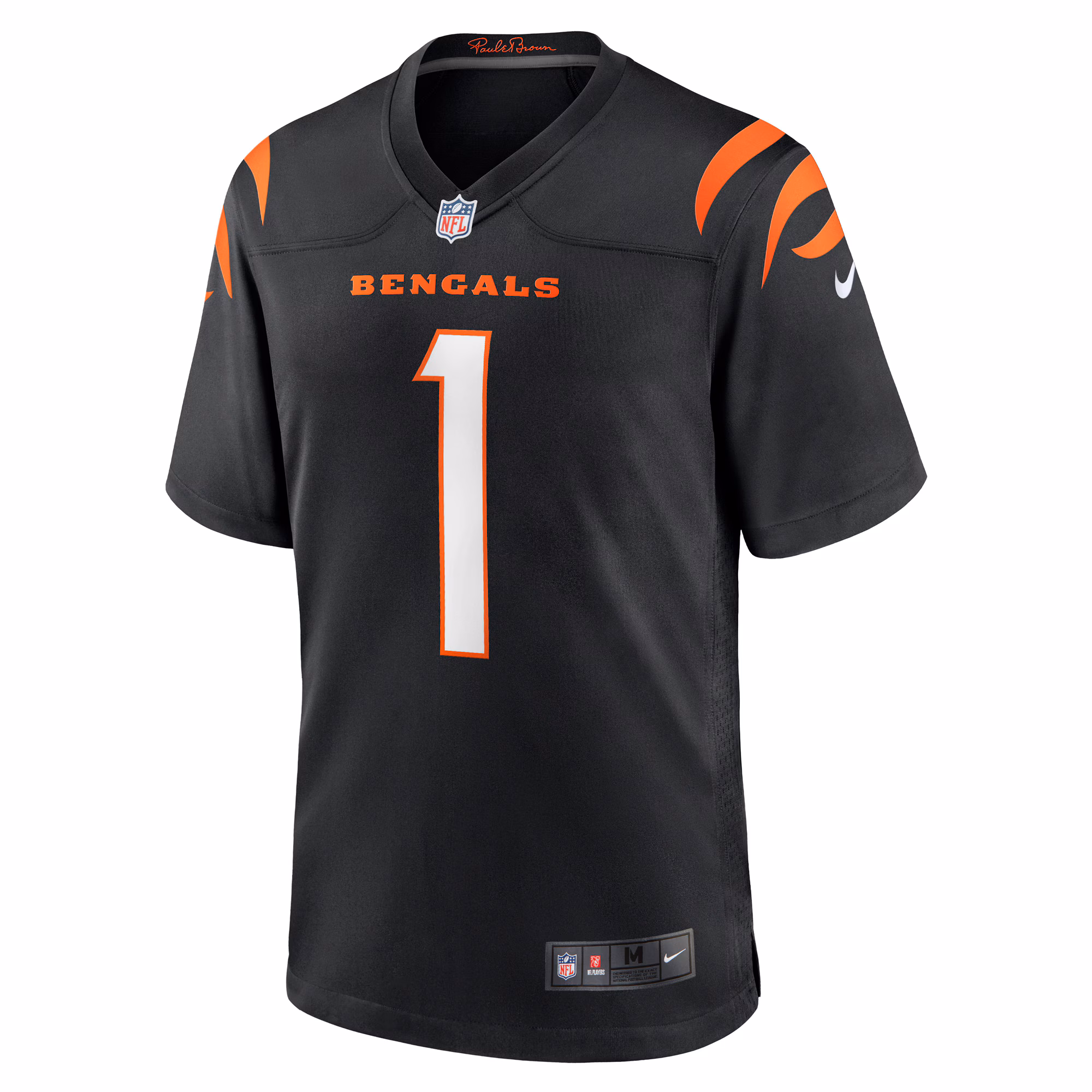Men's Cincinnati Bengals Ja'Marr Chase  Black Game Jersey