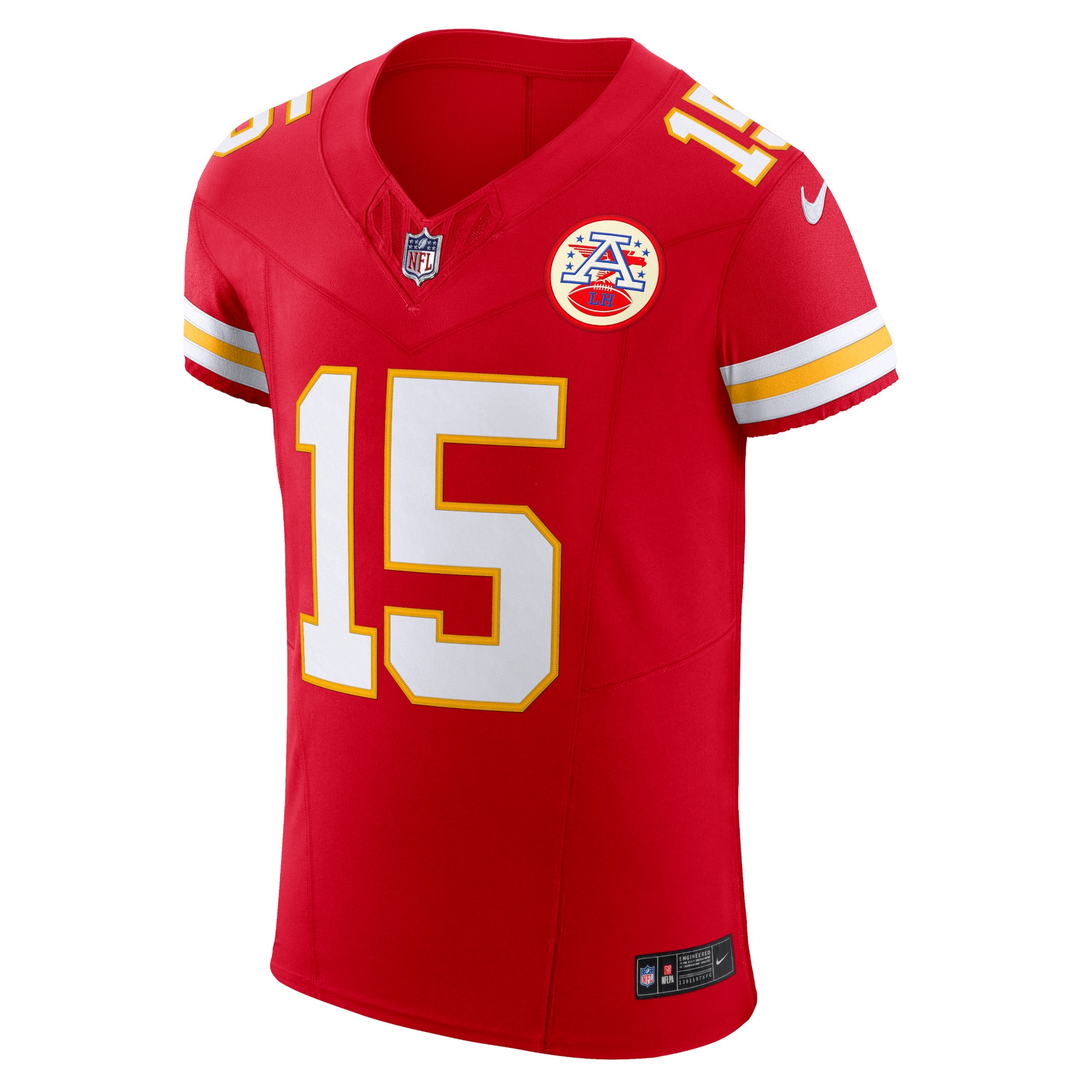 Men's Kansas City Chiefs Patrick Mahomes  Red Vapor F.U.S.E. Elite Jersey