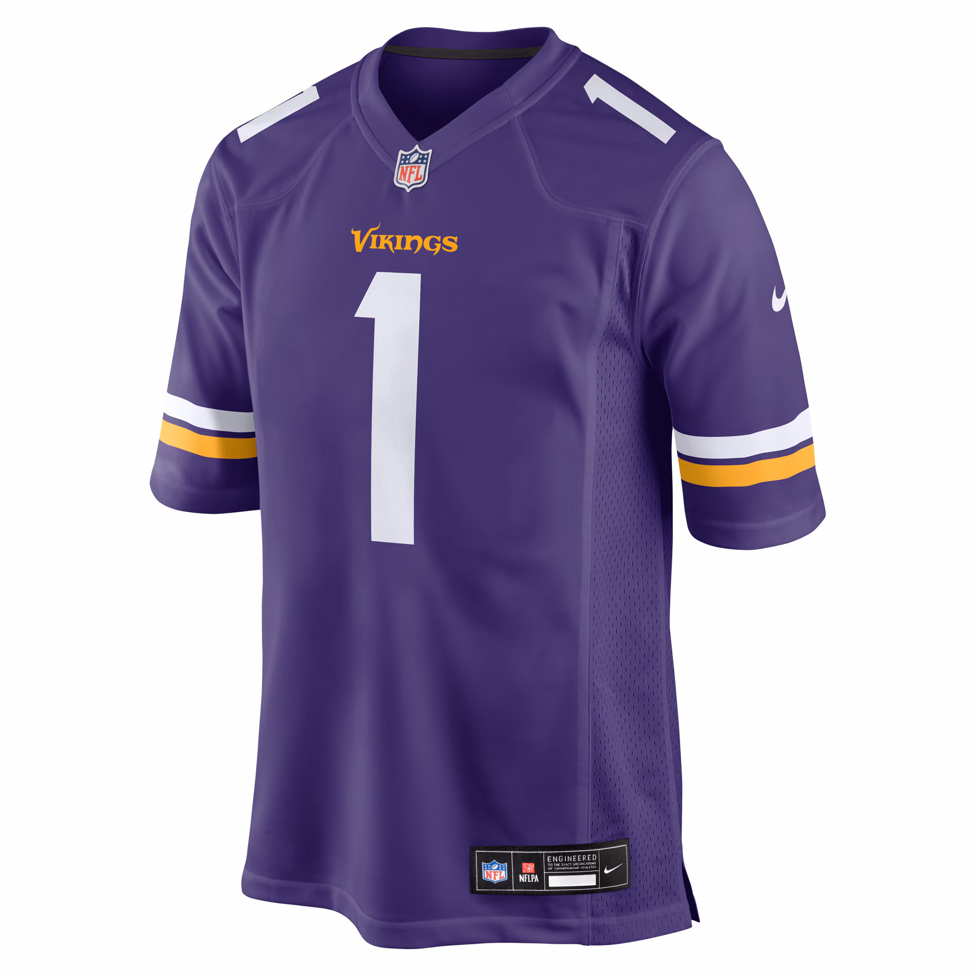 Men's Minnesota Vikings Jalen Nailor  Purple Team Game Jersey