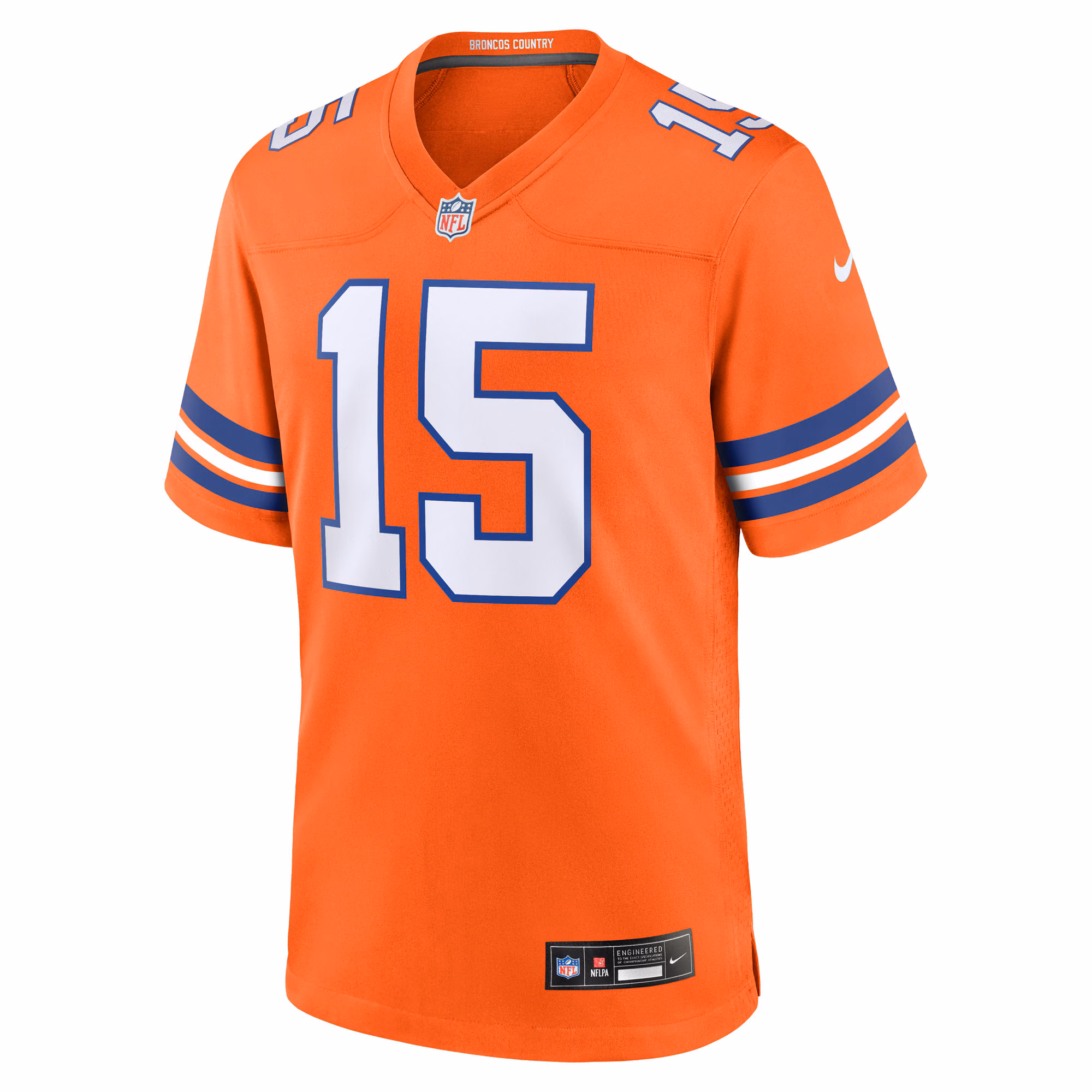 Men's Denver Broncos Nik Bonitto  Orange Alternate 2 Mile High Collection 1977 Throwback Game Jersey