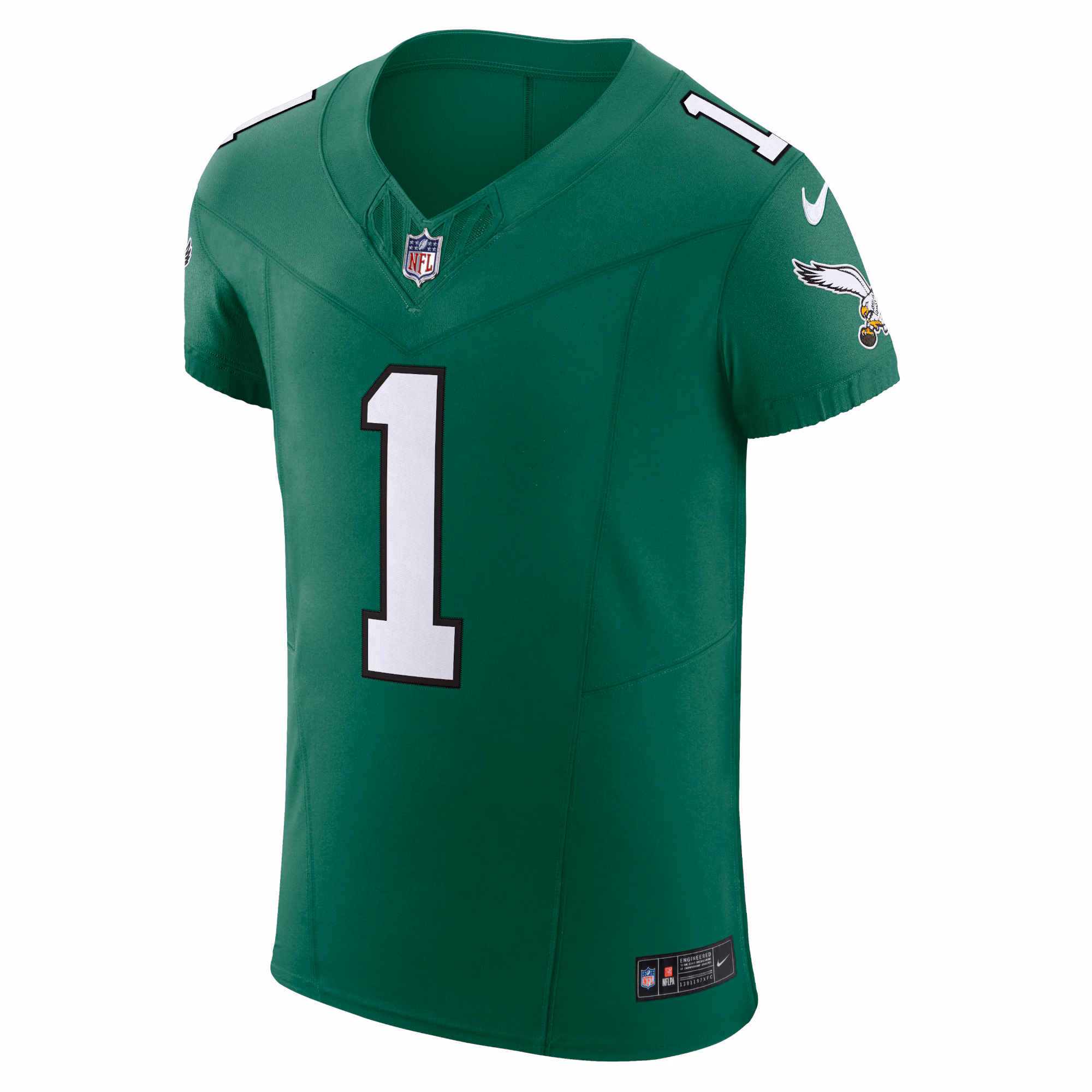 Men's Philadelphia Eagles Jalen Hurts  Kelly Green 2nd Alternate Vapor F.U.S.E. Elite Jersey
