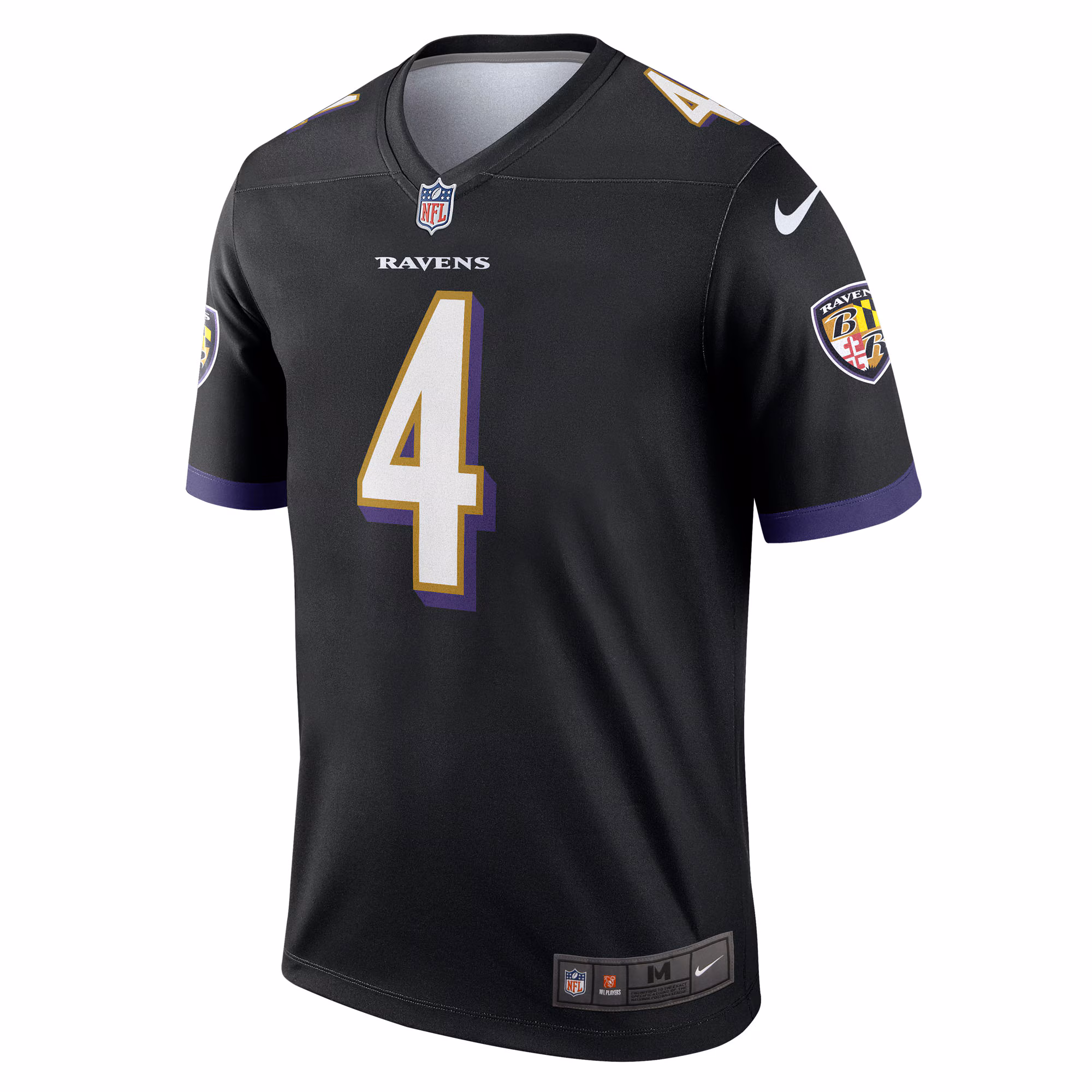 Men's Baltimore Ravens Zay Flowers  Black Legend Player Performance Top