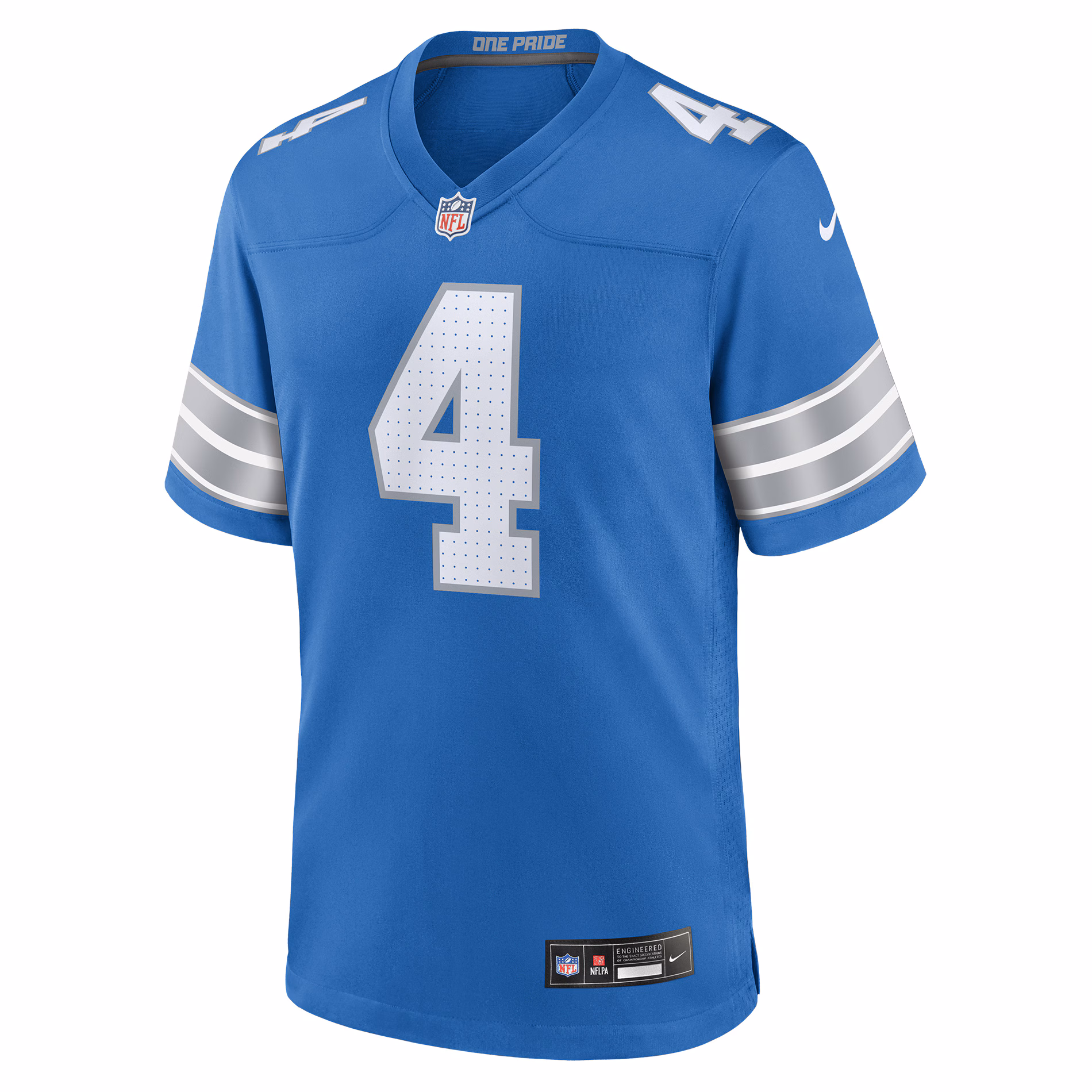 Men's Detroit Lions D.J. Reed  Blue Team Game Jersey