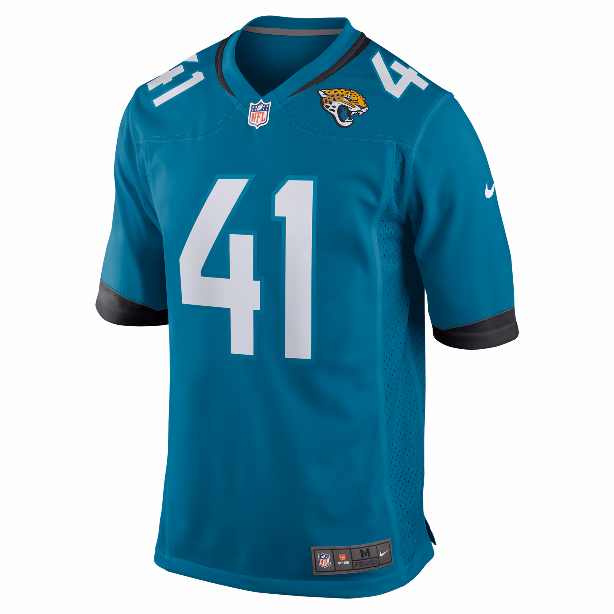 Men's Jacksonville Jaguars Josh Hines-Allen  Teal Player Game Jersey