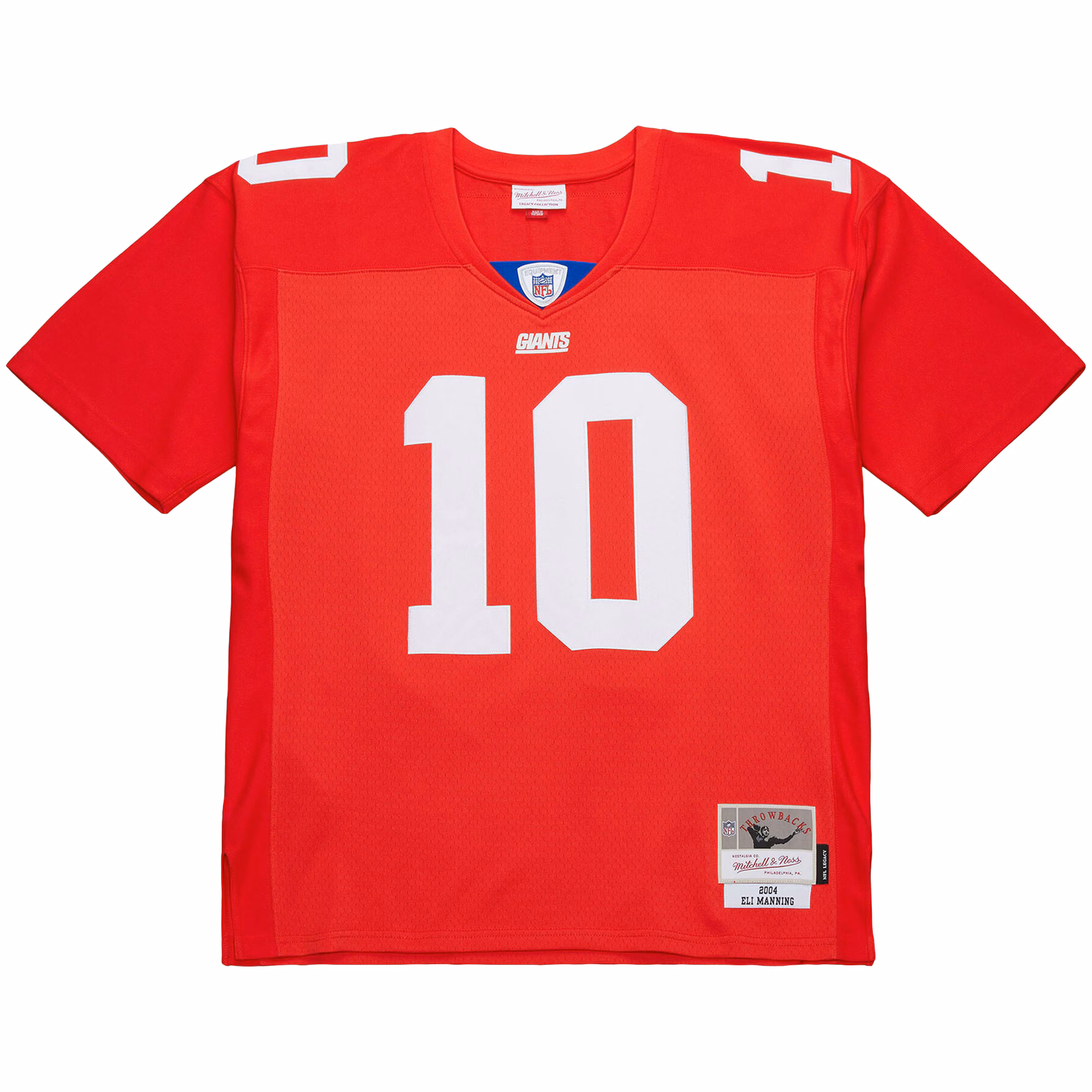 Men's New York Giants Eli Manning Mitchell & Ness Red 2004 Team Legacy Retired Player Big & Tall Jersey