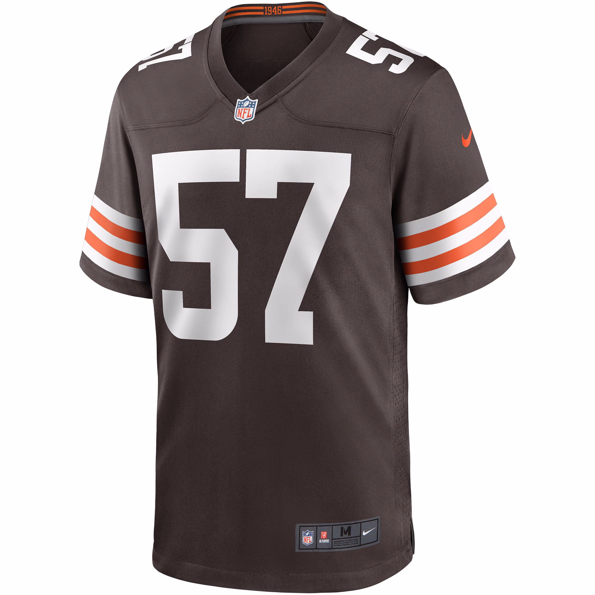 Men's Cleveland Browns Clay Matthews  Brown Game Retired Player Jersey