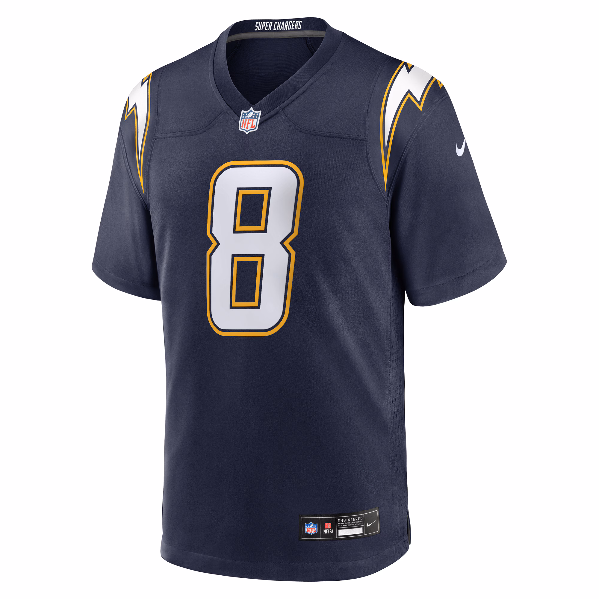 Men's Los Angeles Chargers Omarion Hampton  Navy Alternate Super Chargers Game Player Jersey
