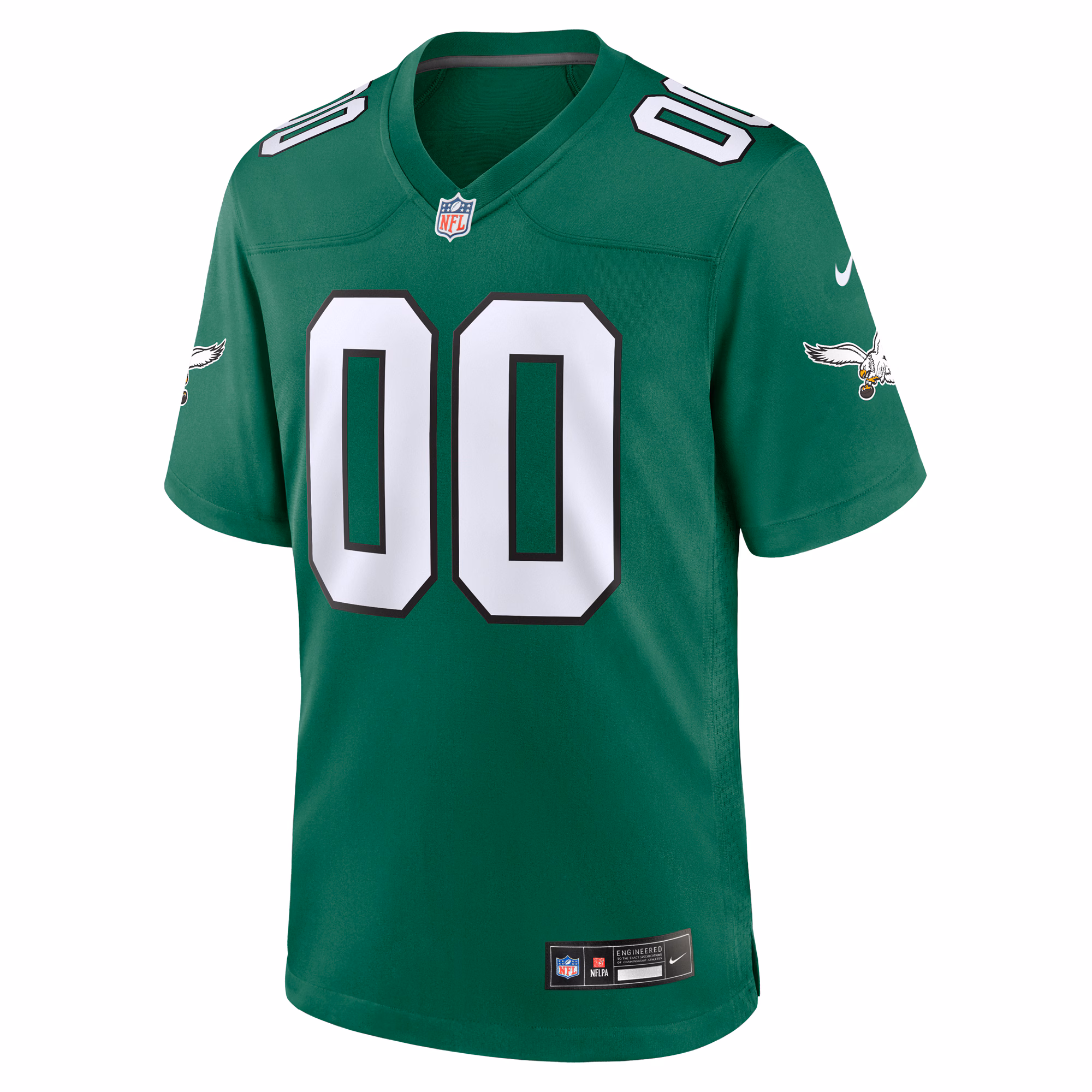 Men's Philadelphia Eagles  Kelly Green Alternate Custom Game Jersey