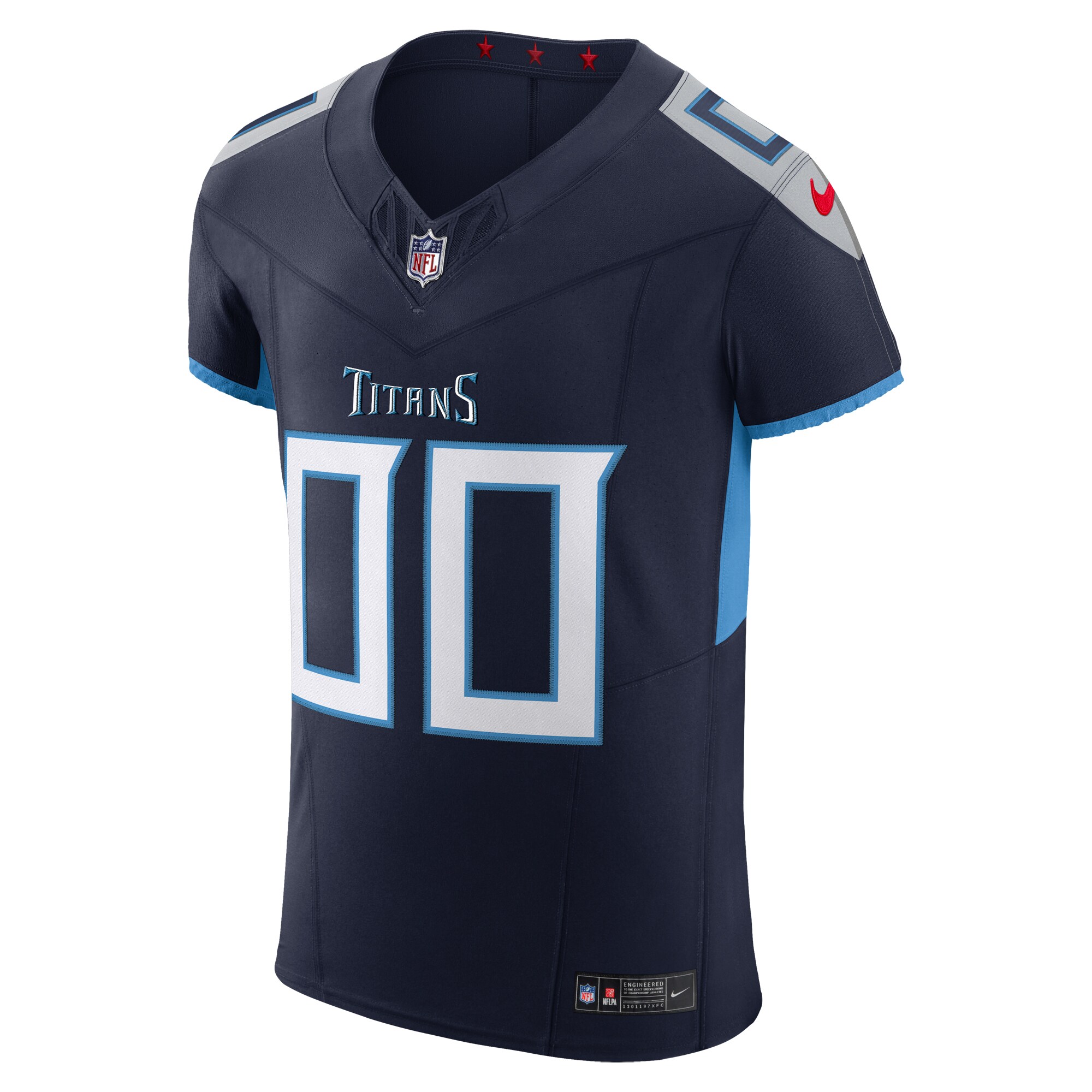 Men's Tennessee Titans  Navy Vapor F.U.S.E. Elite Custom Jersey