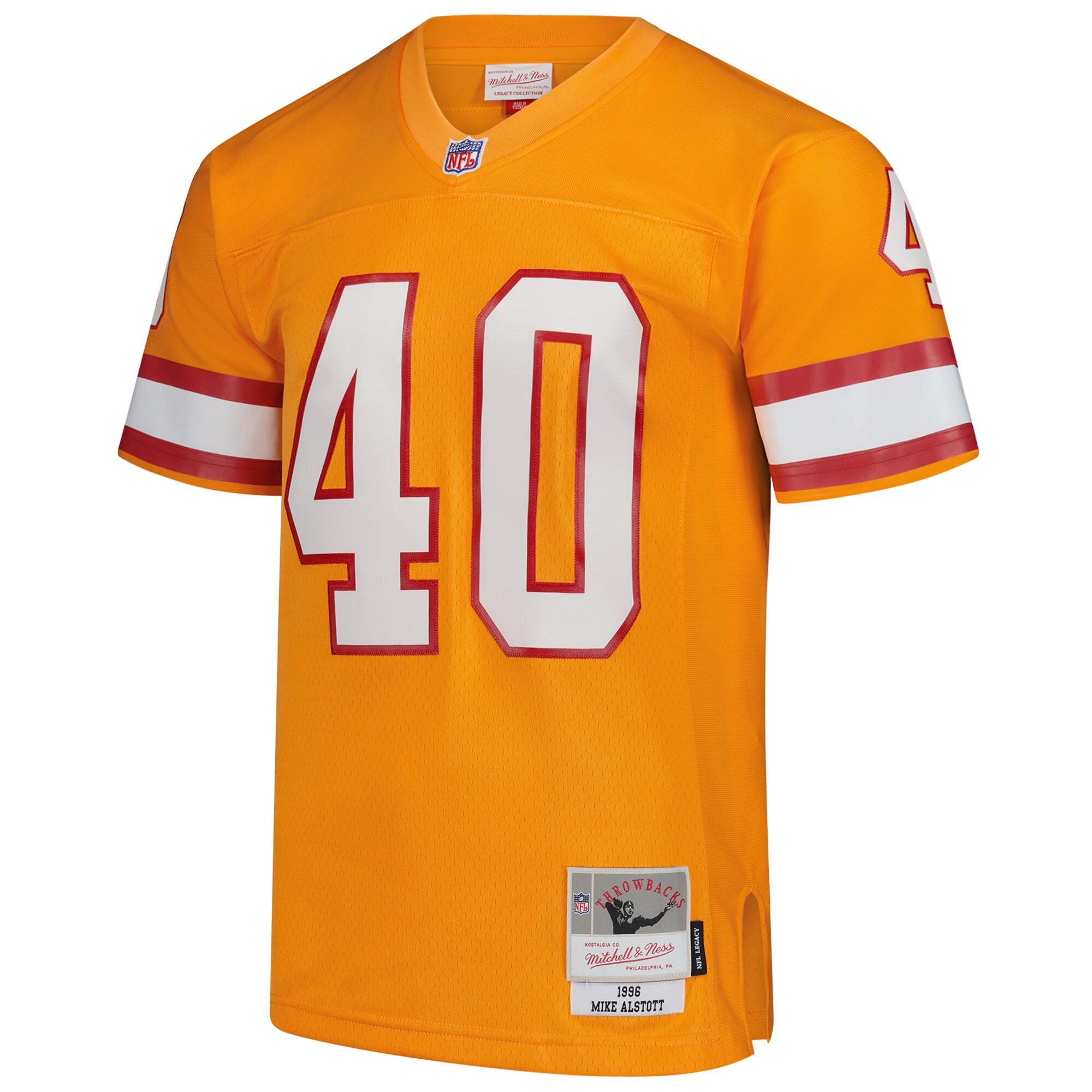 Men's Tampa Bay Buccaneers Mike Alstott Mitchell & Ness Orange Legacy Replica Jersey