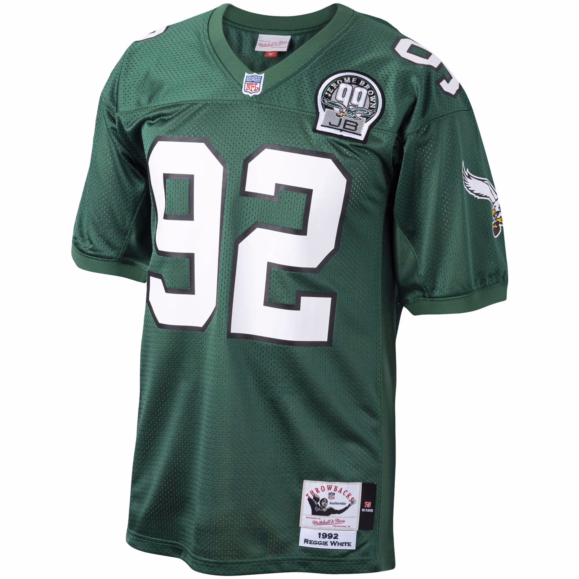 Men's Philadelphia Eagles Reggie White Mitchell & Ness Green Authentic Throwback Retired Player Jersey