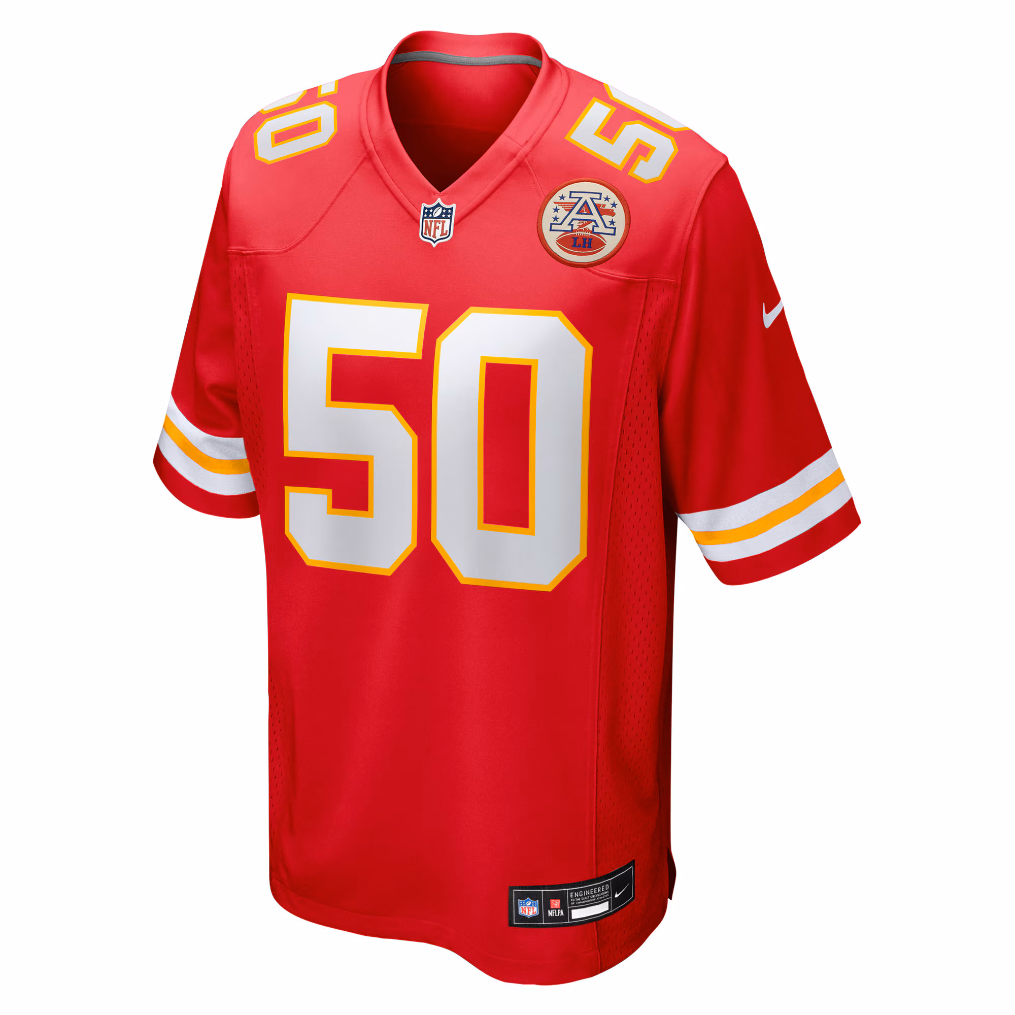 Men's Kansas City Chiefs Brandon George  Red Team Game Jersey