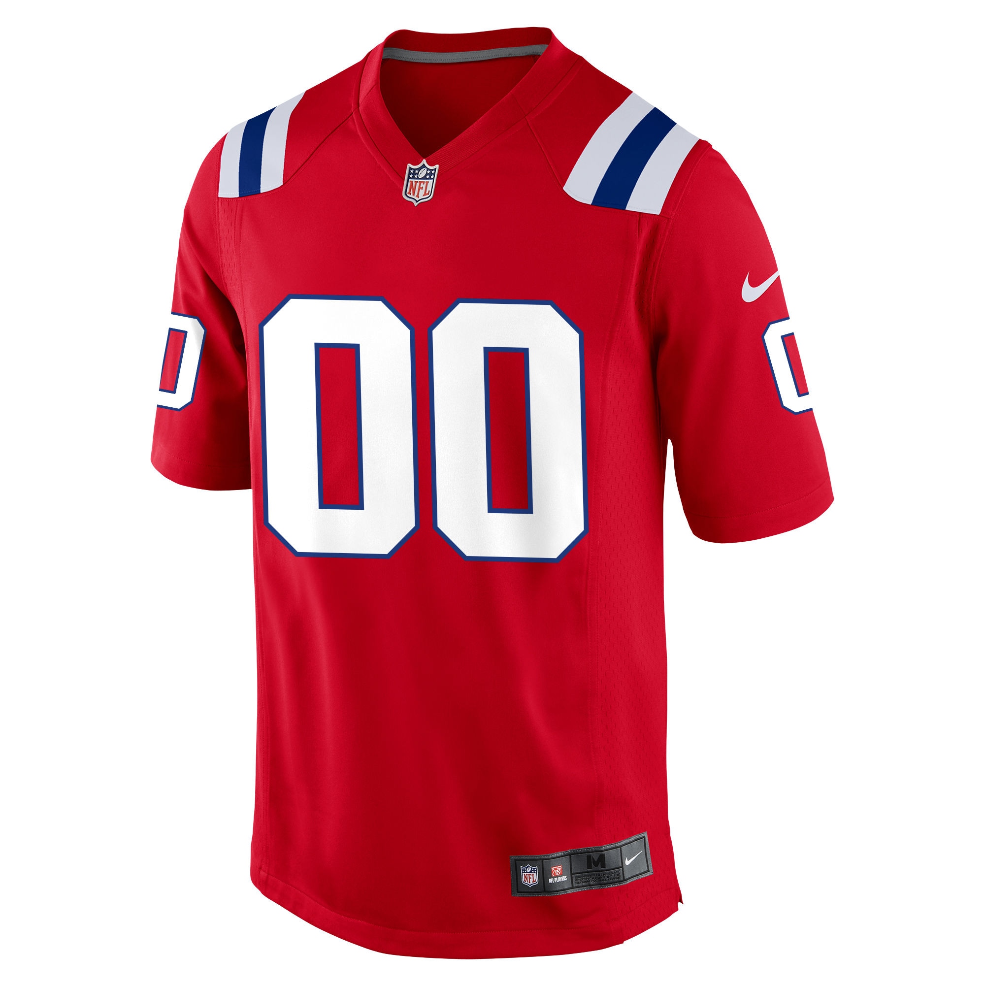 Men's New England Patriots  Red Alternate Custom Jersey