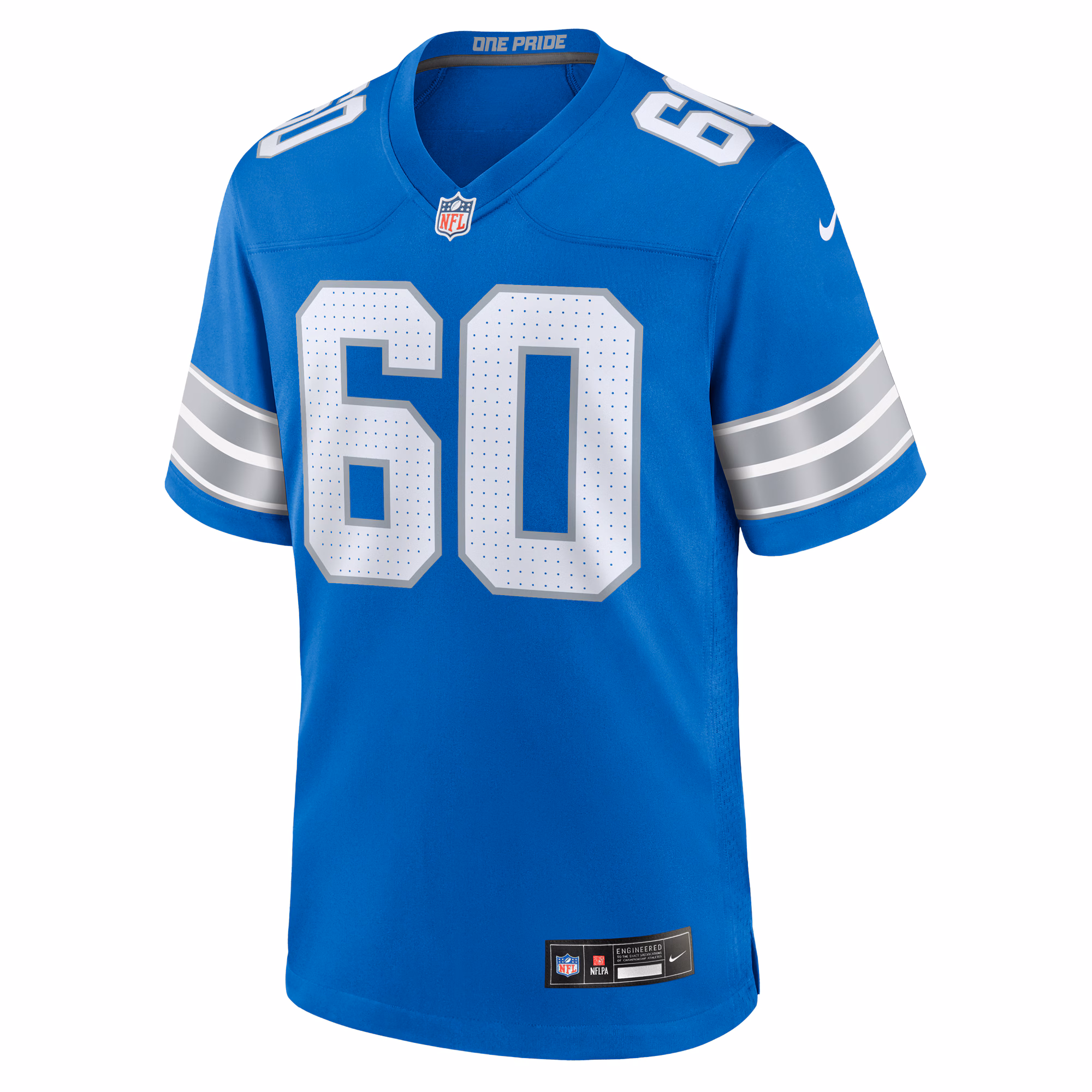 Men's Detroit Lions Graham Glasgow  Blue Team Game Jersey