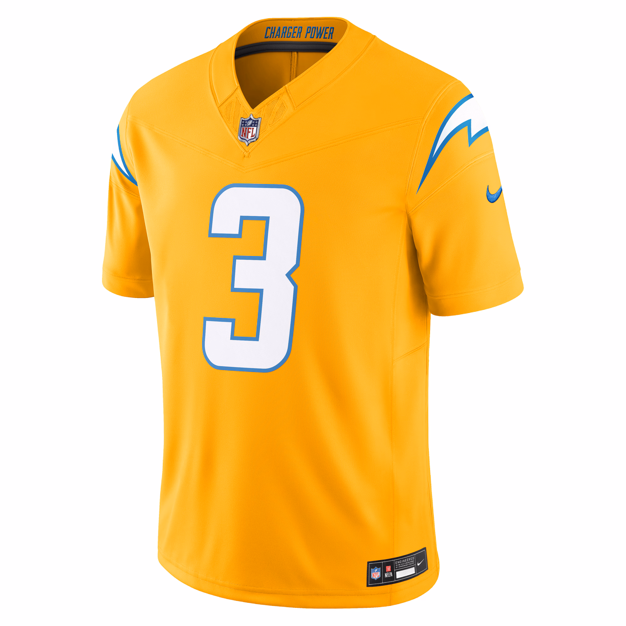 Men's Los Angeles Chargers Derwin James Jr.  Gold Alternate Charger Power Vapor F.U.S.E. Limited Jersey