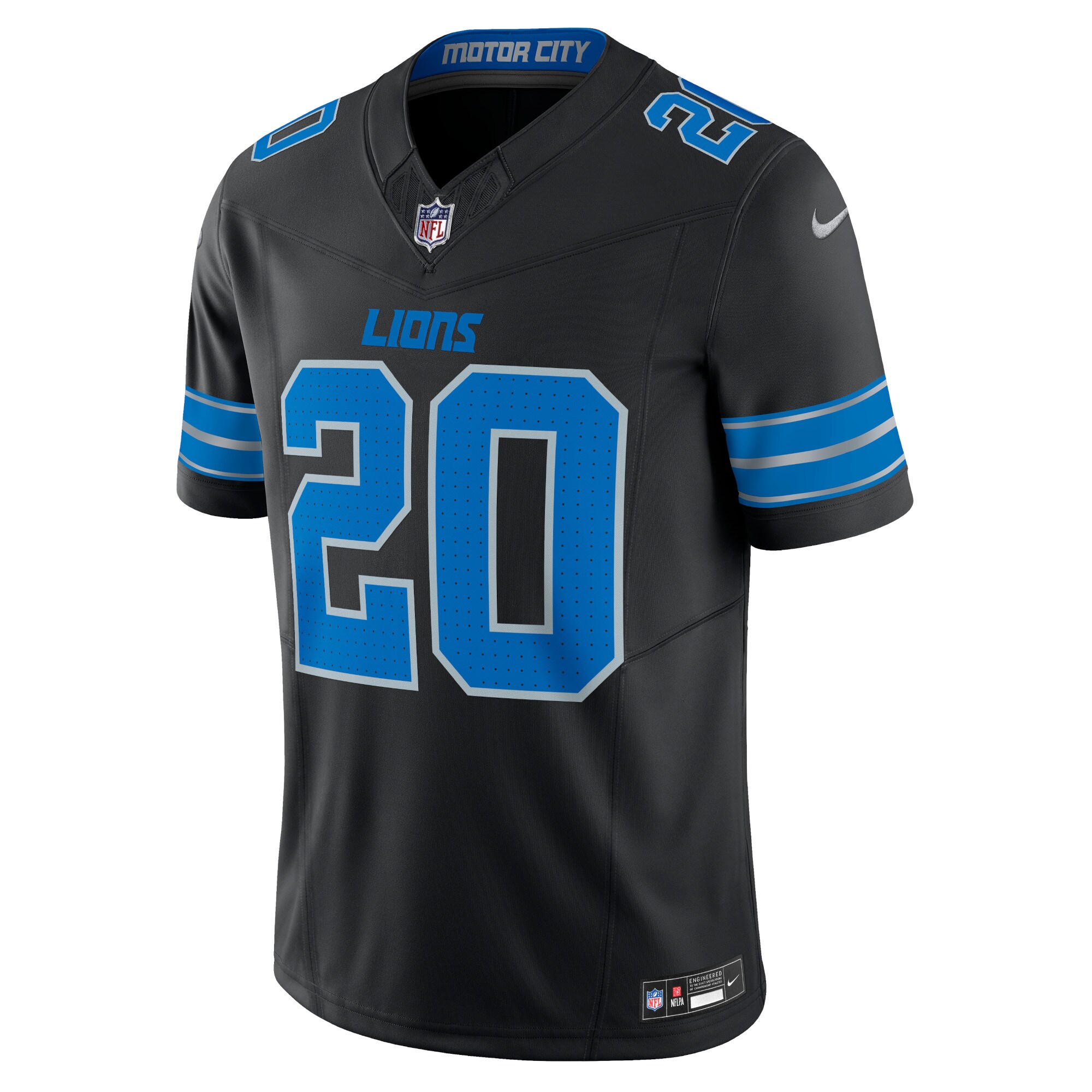 Men's Detroit Lions Barry Sanders  Black 2nd Alternate Vapor F.U.S.E. Limited Jersey