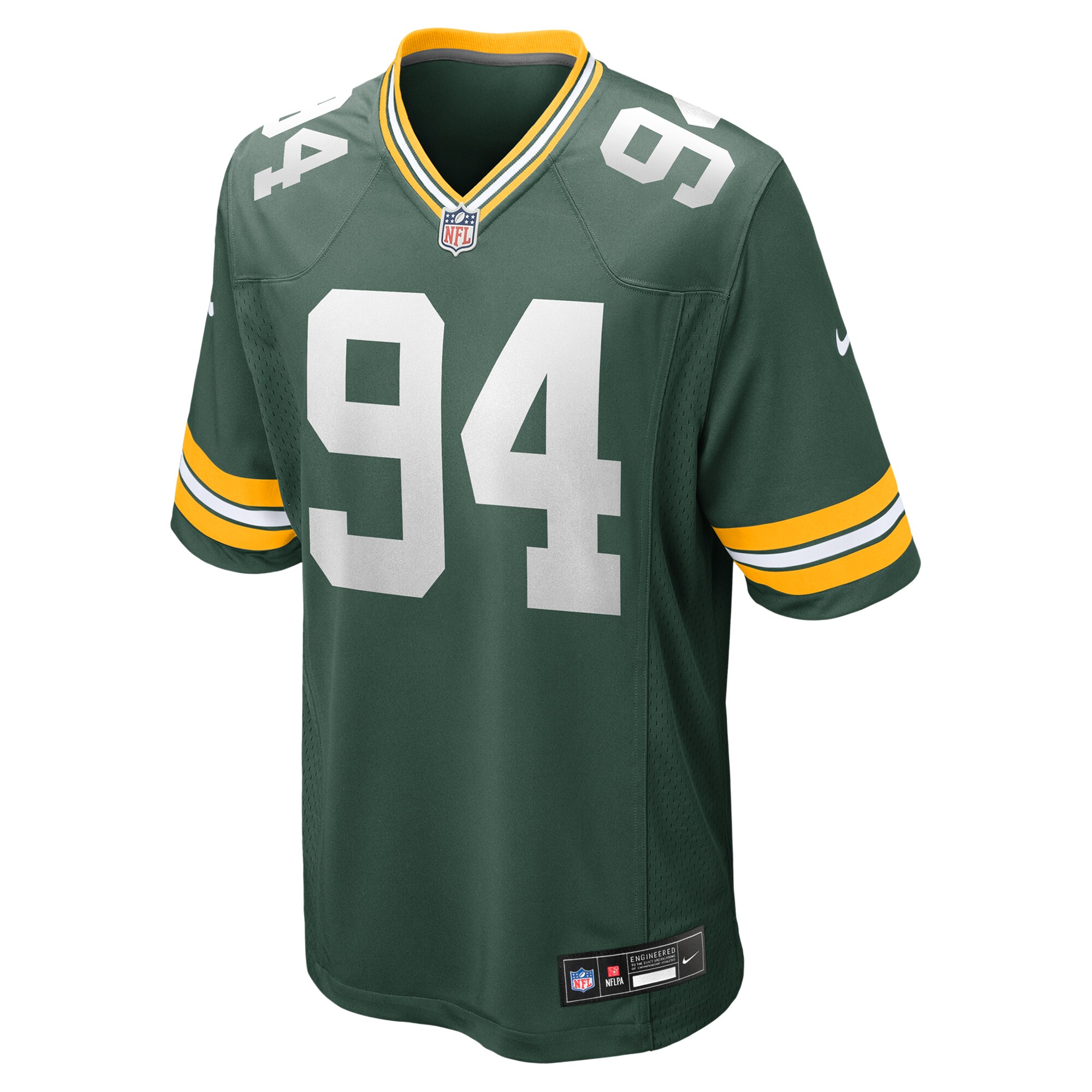 Men's Green Bay Packers Karl Brooks  Green Game Jersey