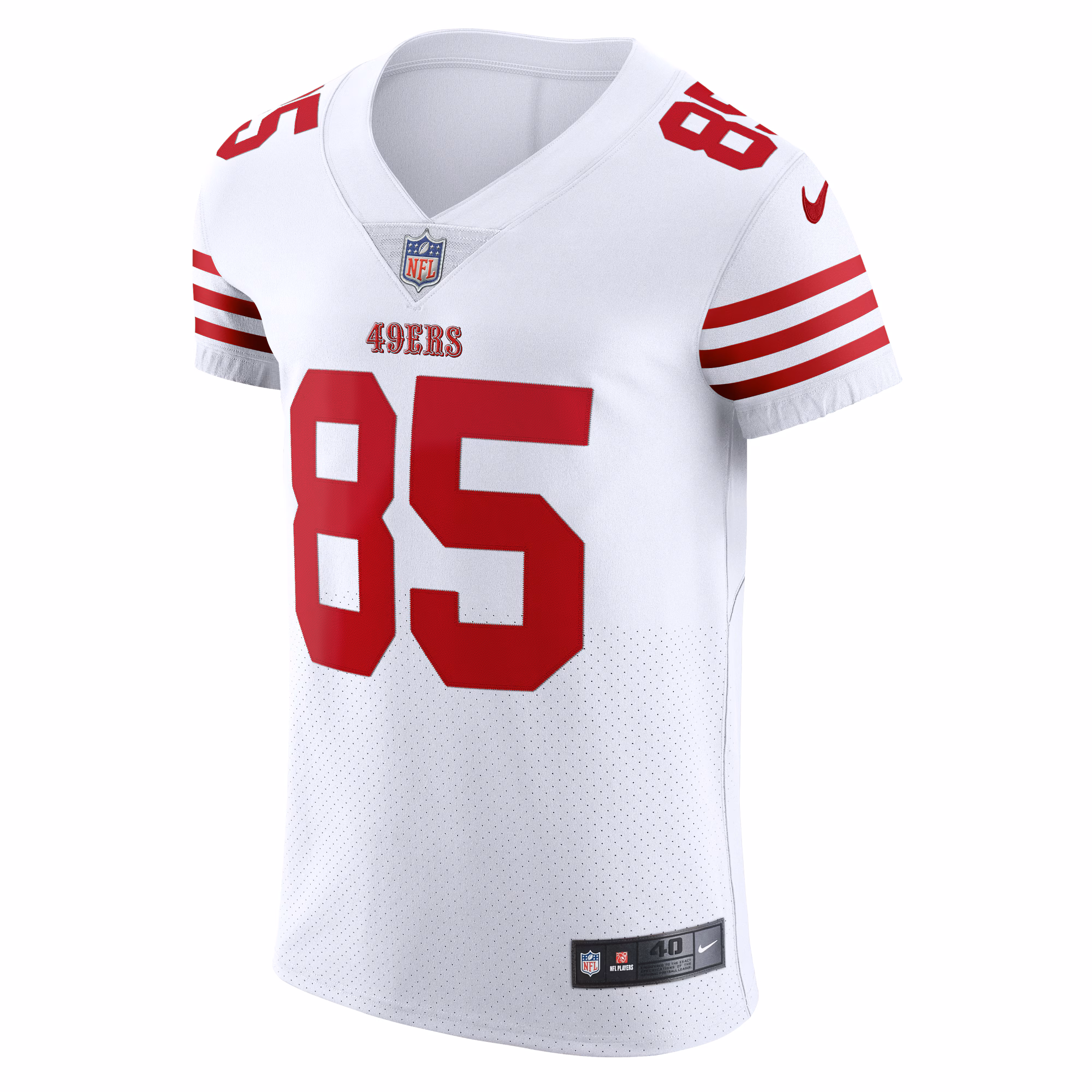 Men's San Francisco 49ers George Kittle  White Vapor Elite Jersey