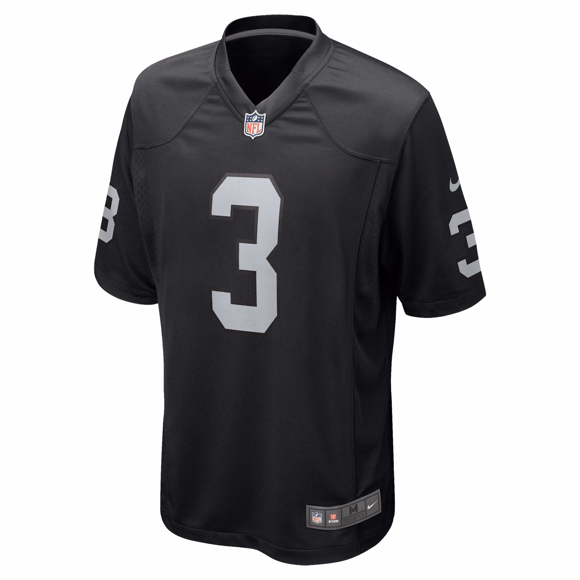 Men's Las Vegas Raiders Zamir White  Black Team Game Jersey