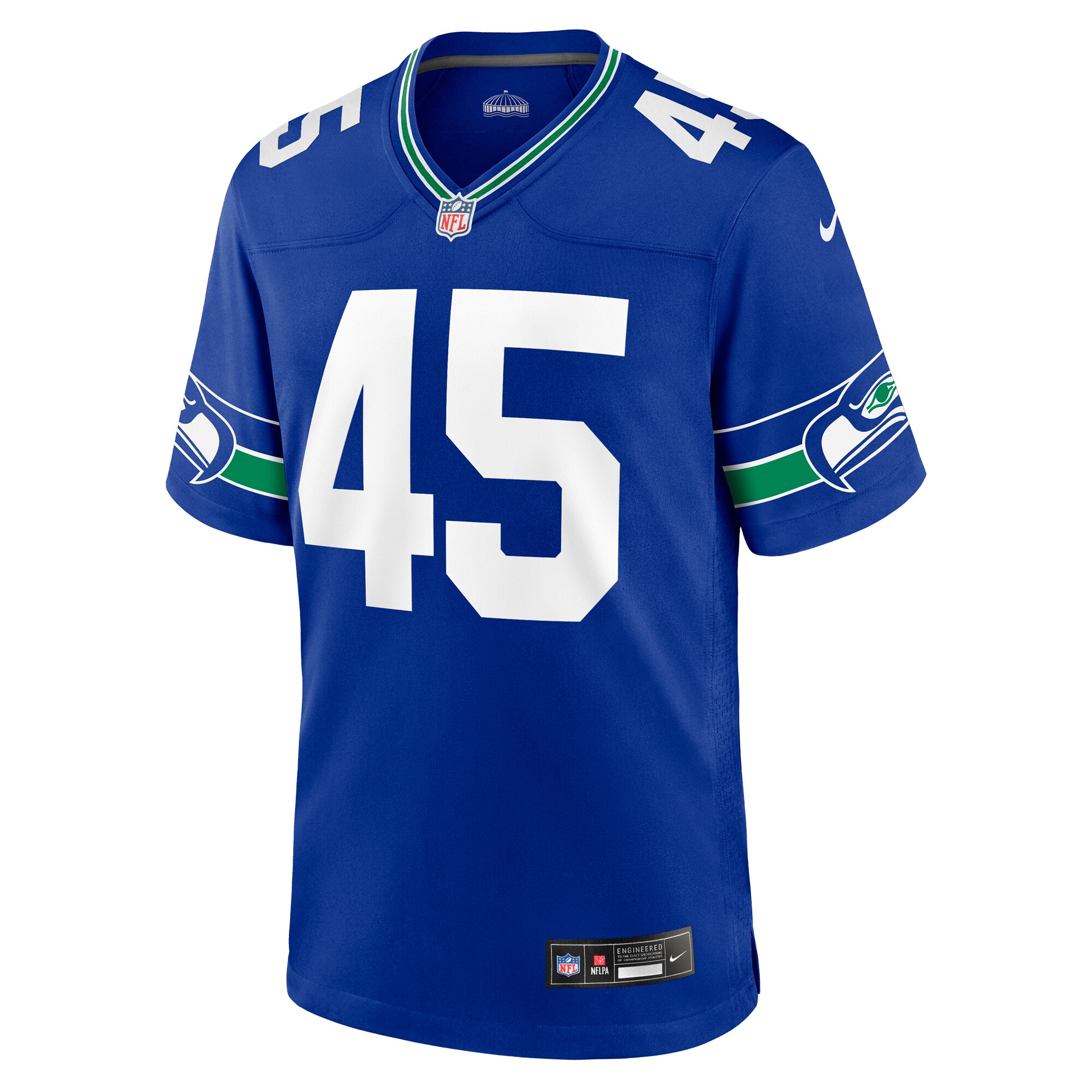 Men's Seattle Seahawks Kenny Easley  Royal Retired Player Alternate Game Jersey