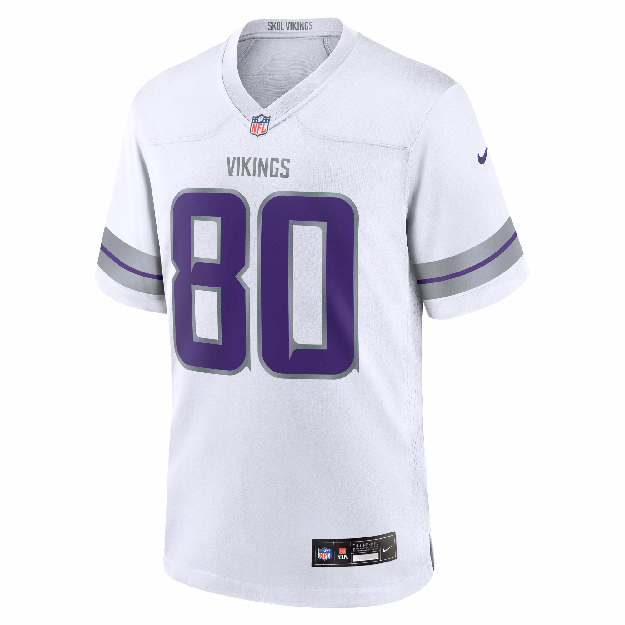 Men's Minnesota Vikings Cris Carter  White Alternate Retired Player Game Jersey