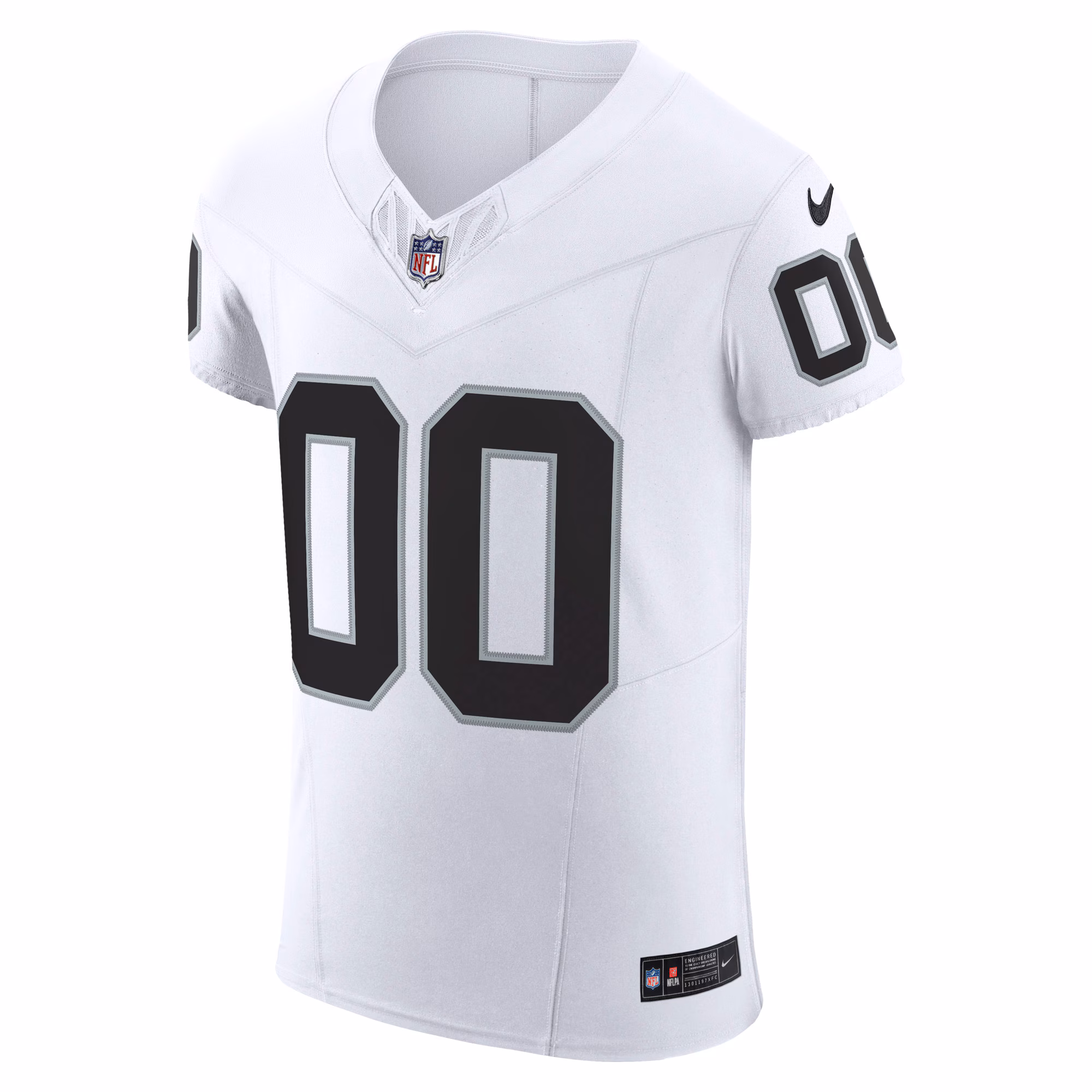Men's Las Vegas Raiders  White Vapor F.U.S.E. Elite Custom Jersey