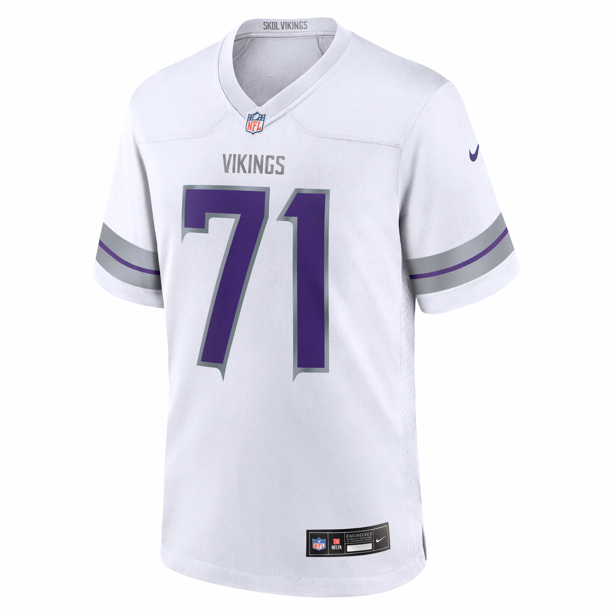 Men's Minnesota Vikings Christian Darrisaw  White Alternate Game Jersey