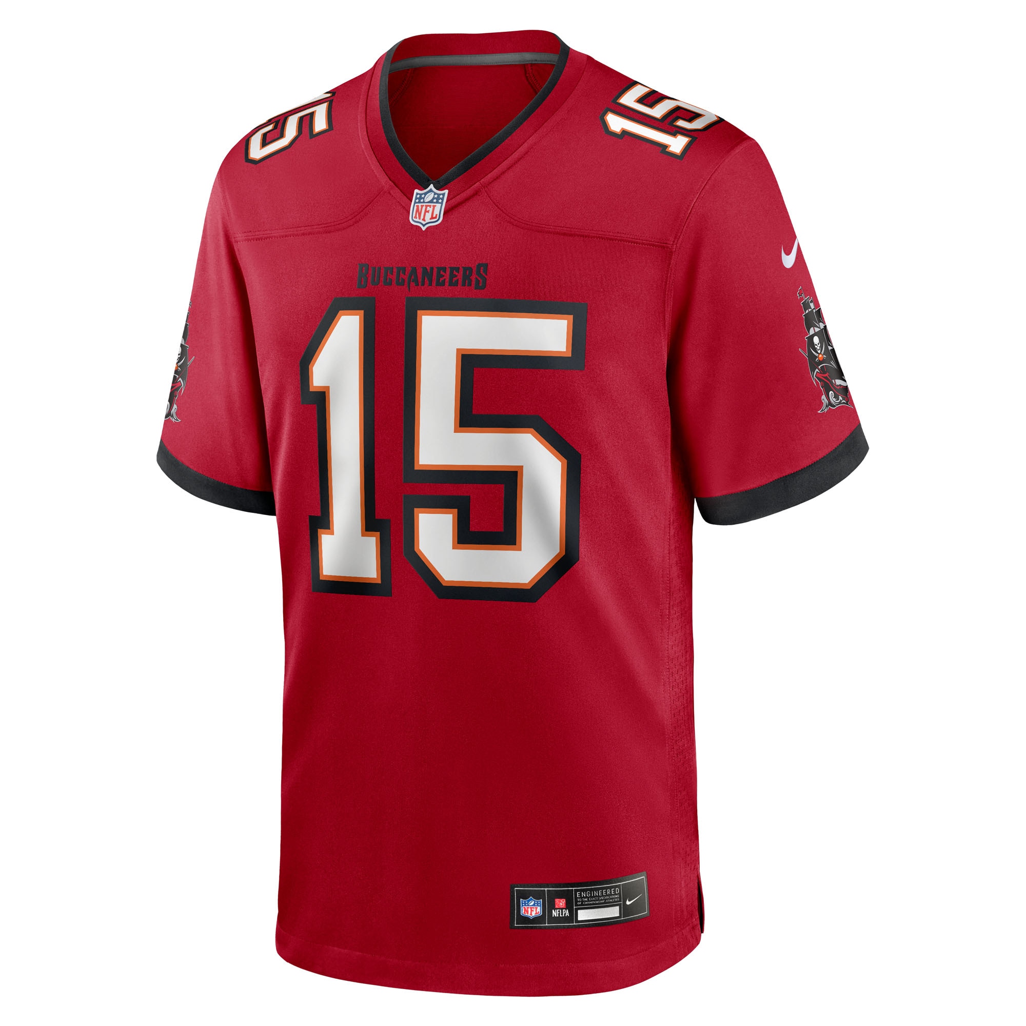 Men's Tampa Bay Buccaneers Tez Johnson  Red Team Game Jersey