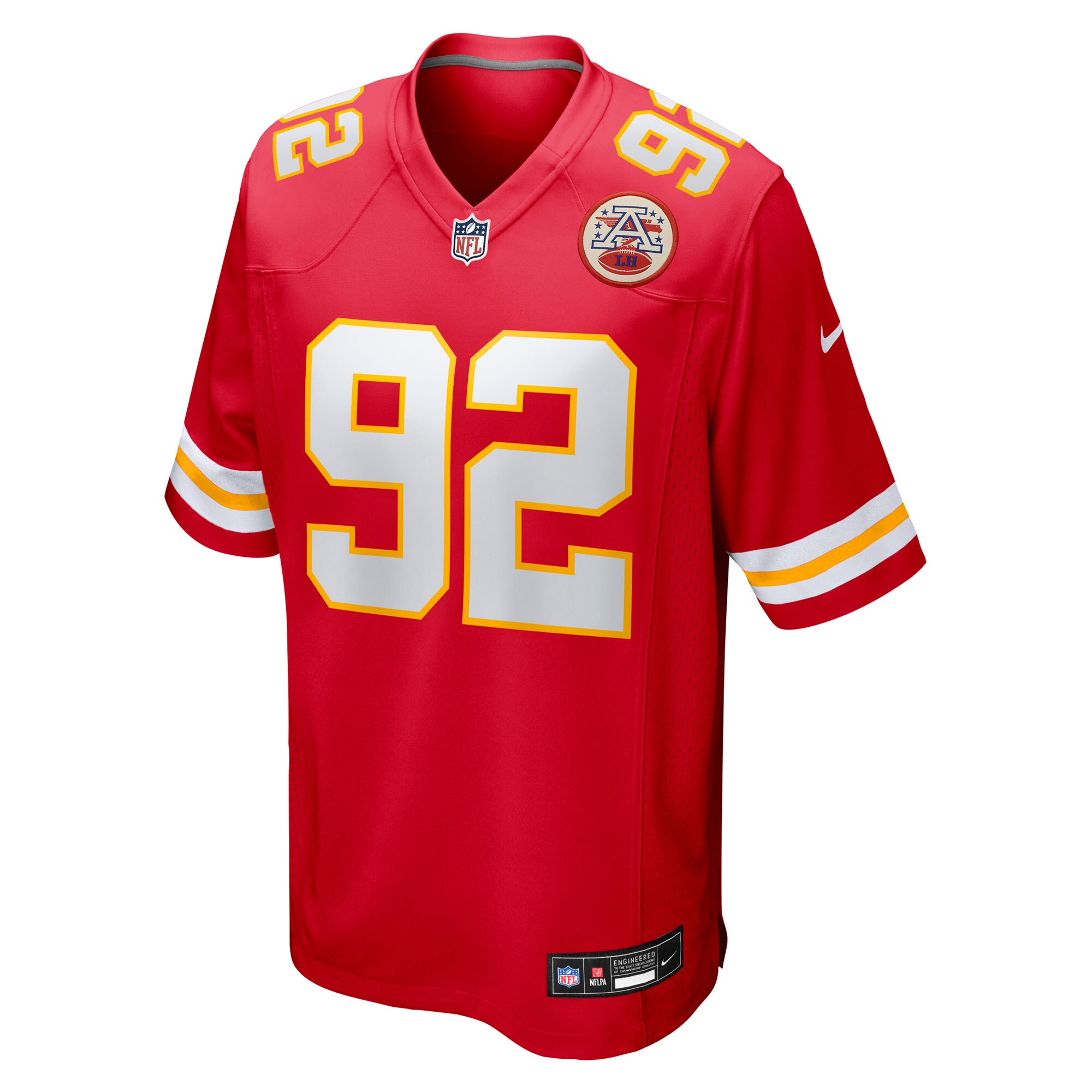 Men's Kansas City Chiefs Derrick Nnadi  Red Team Game Jersey