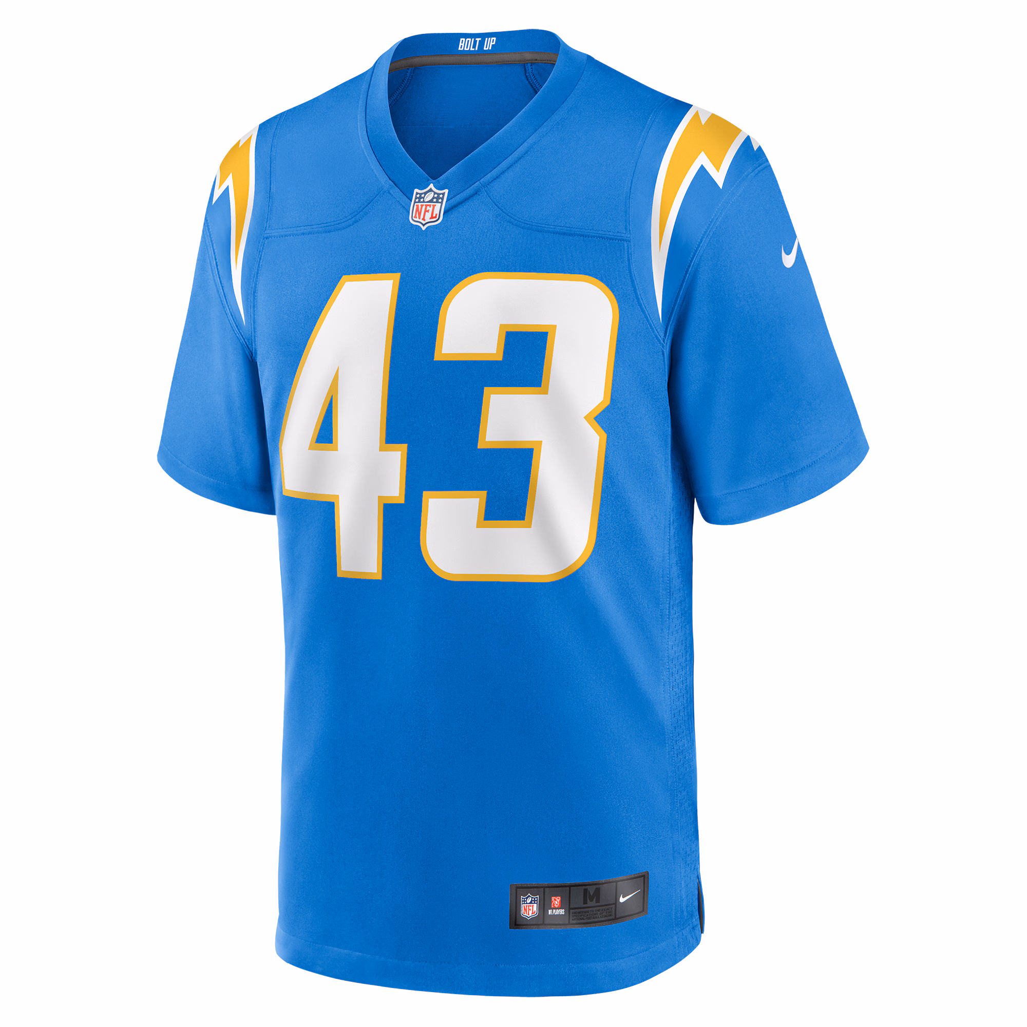 Men's Los Angeles Chargers Troy Dye  Powder Blue Game Jersey