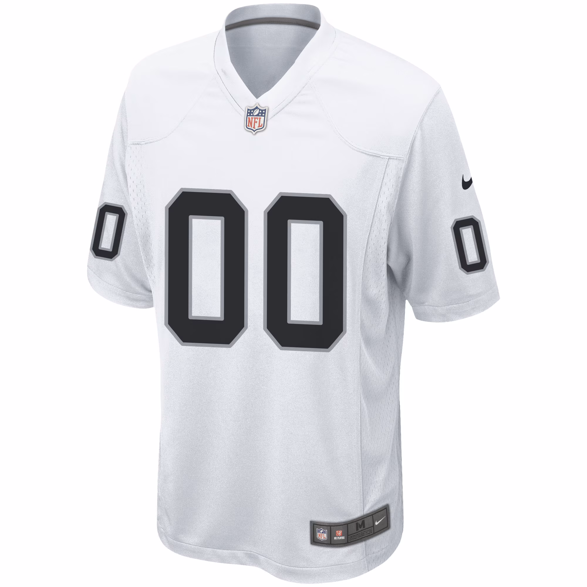 Men's Las Vegas Raiders  White Custom Game Jersey