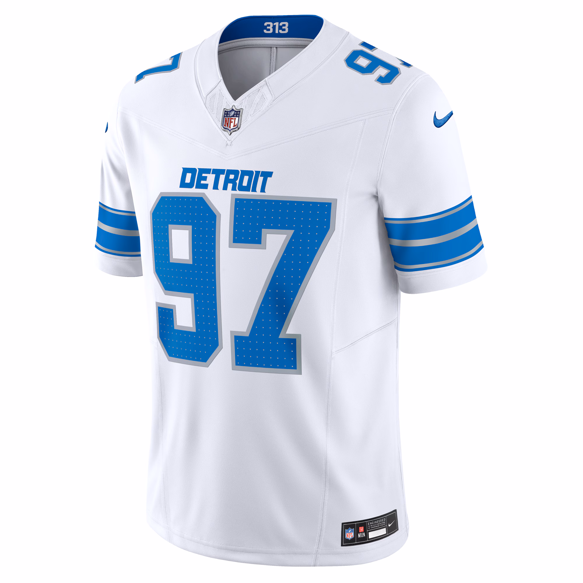 Men's Detroit Lions Aidan Hutchinson  White Vapor F.U.S.E. Limited Jersey