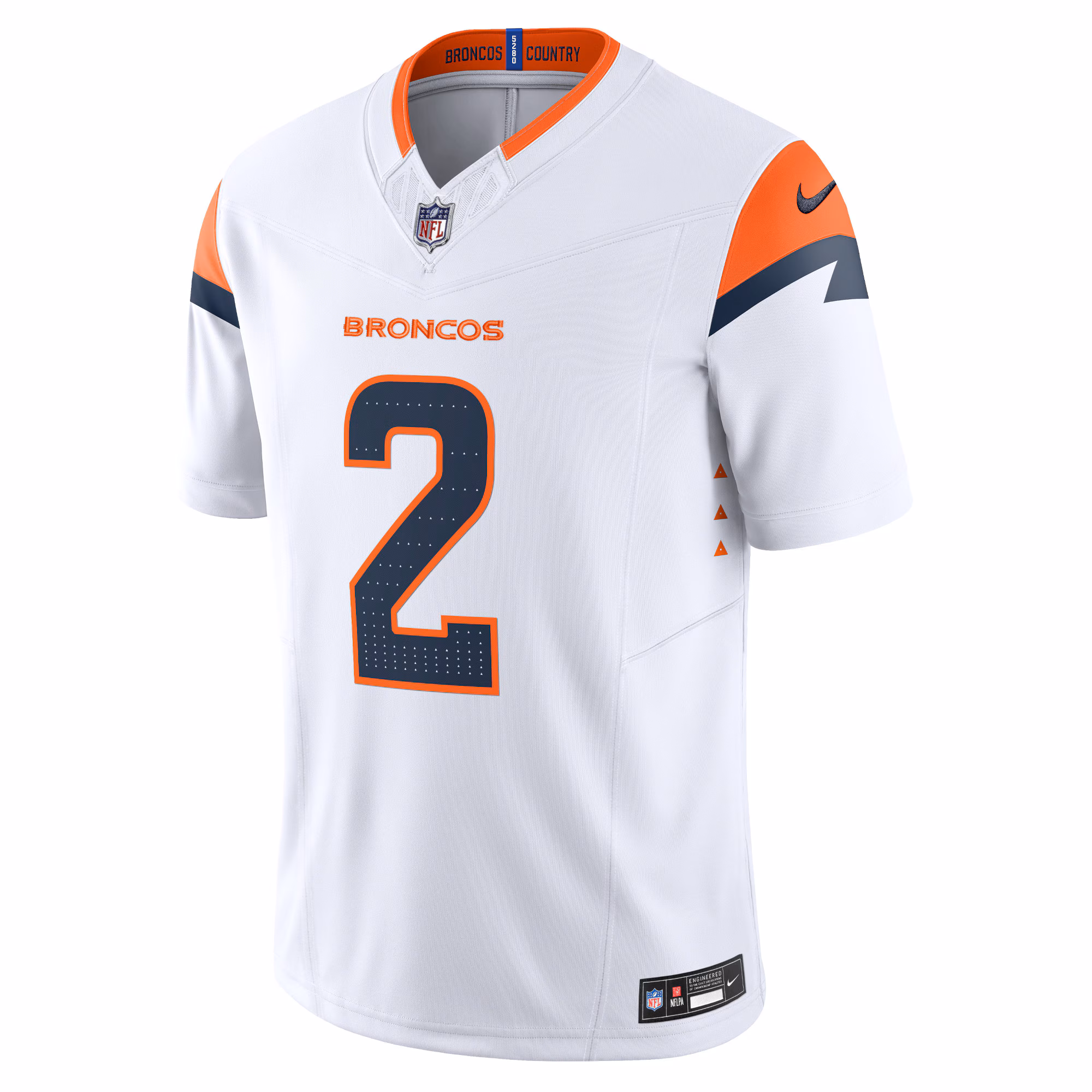 Men's Denver Broncos Patrick Surtain II  White Mile High Collection Vapor F.U.S.E. Limited Jersey