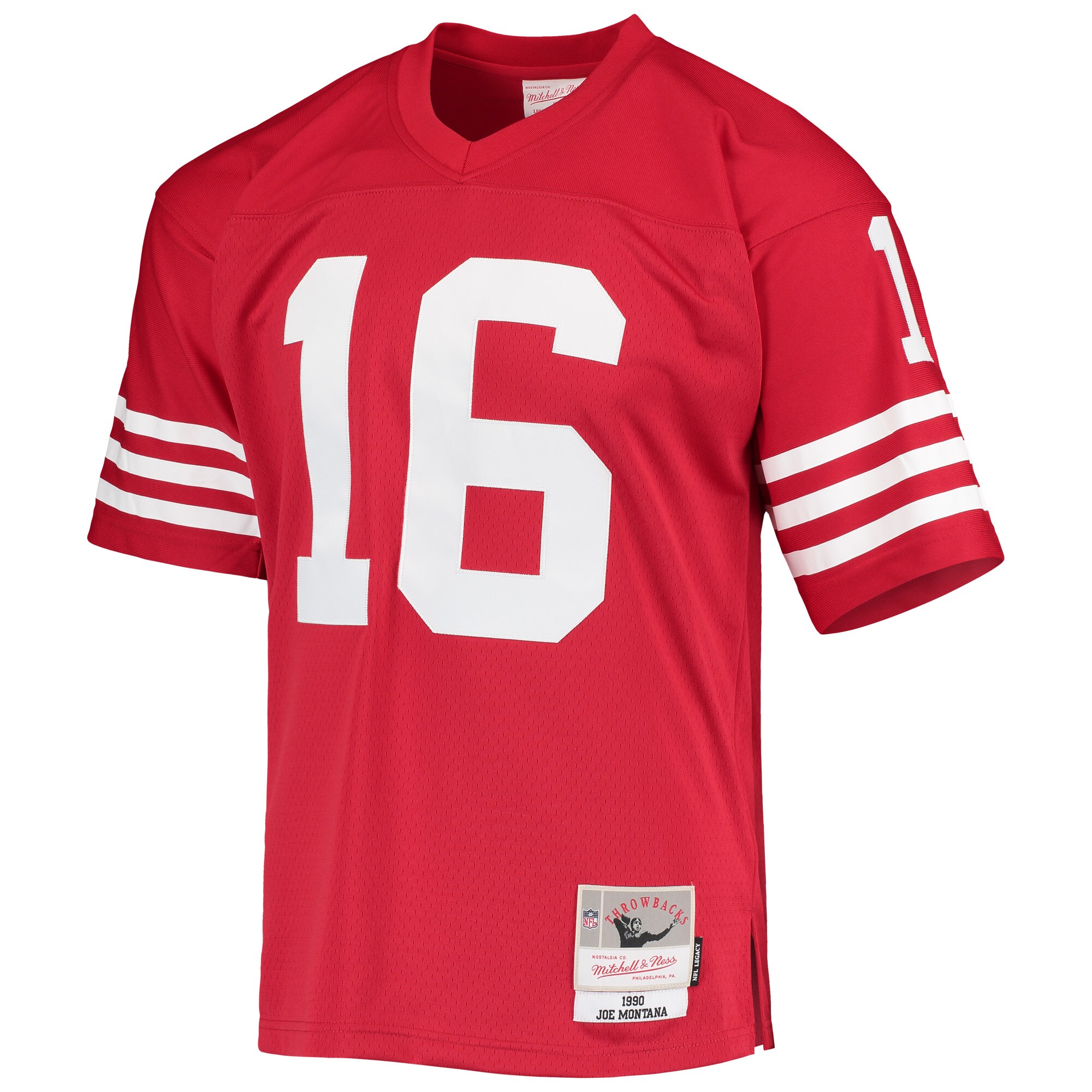 Men's San Francisco 49ers Joe Montana Mitchell & Ness Scarlet Legacy Replica Jersey