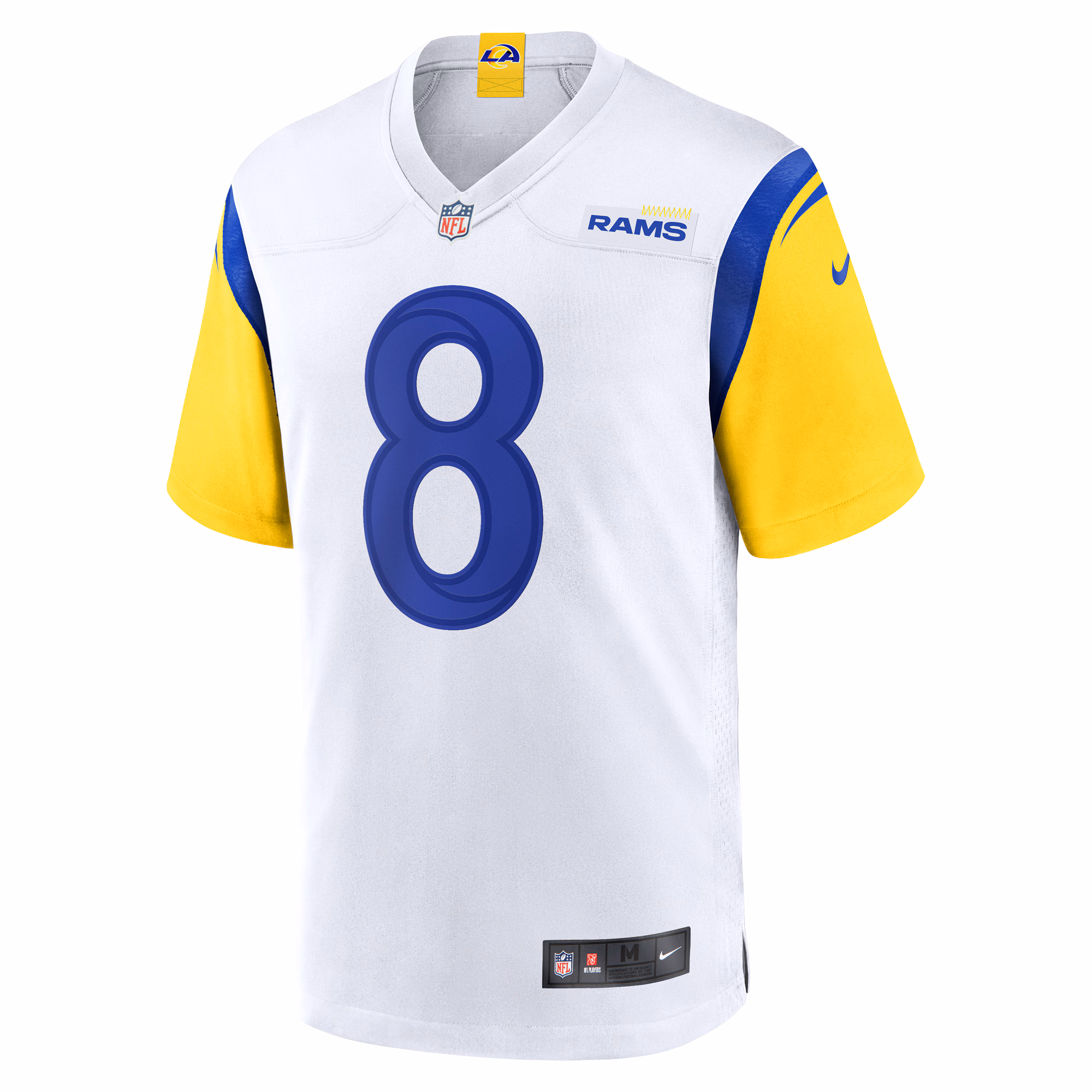 Men's Los Angeles Rams Jared Verse  White Game Jersey