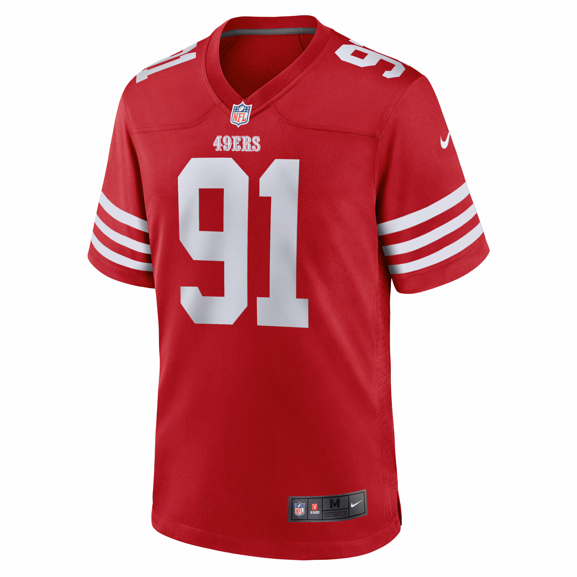 Men's San Francisco 49ers Earnest Brown IV  Scarlet Team Game Jersey
