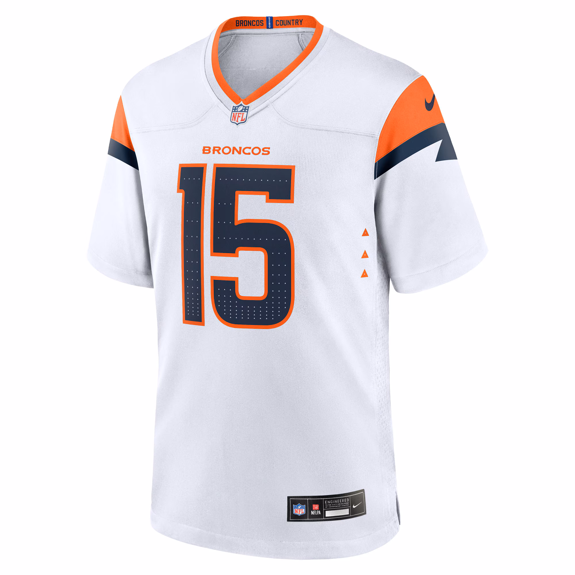Men's Denver Broncos Nik Bonitto  White Game Jersey