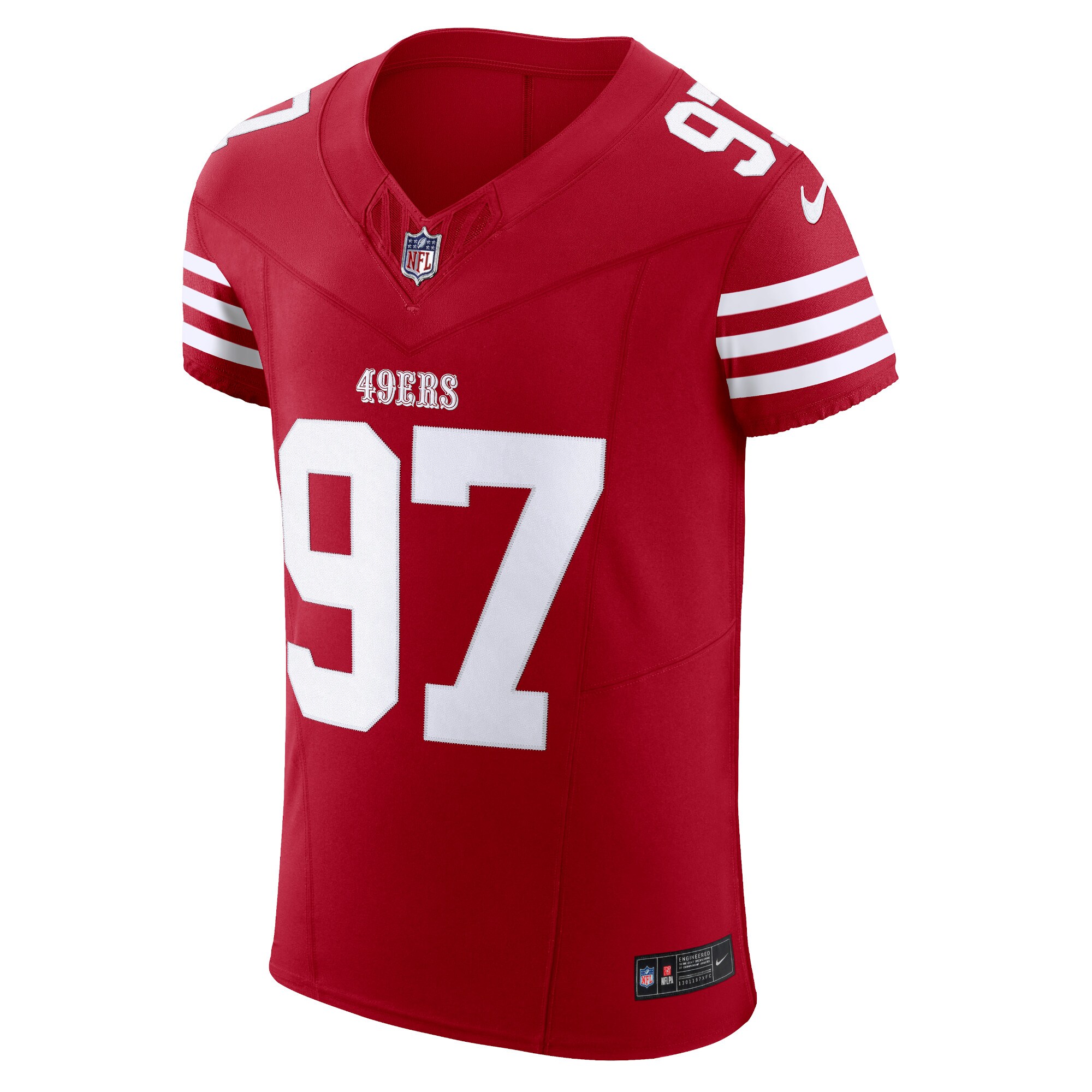 Men's San Francisco 49ers Nick Bosa  Scarlet Vapor F.U.S.E. Elite Jersey