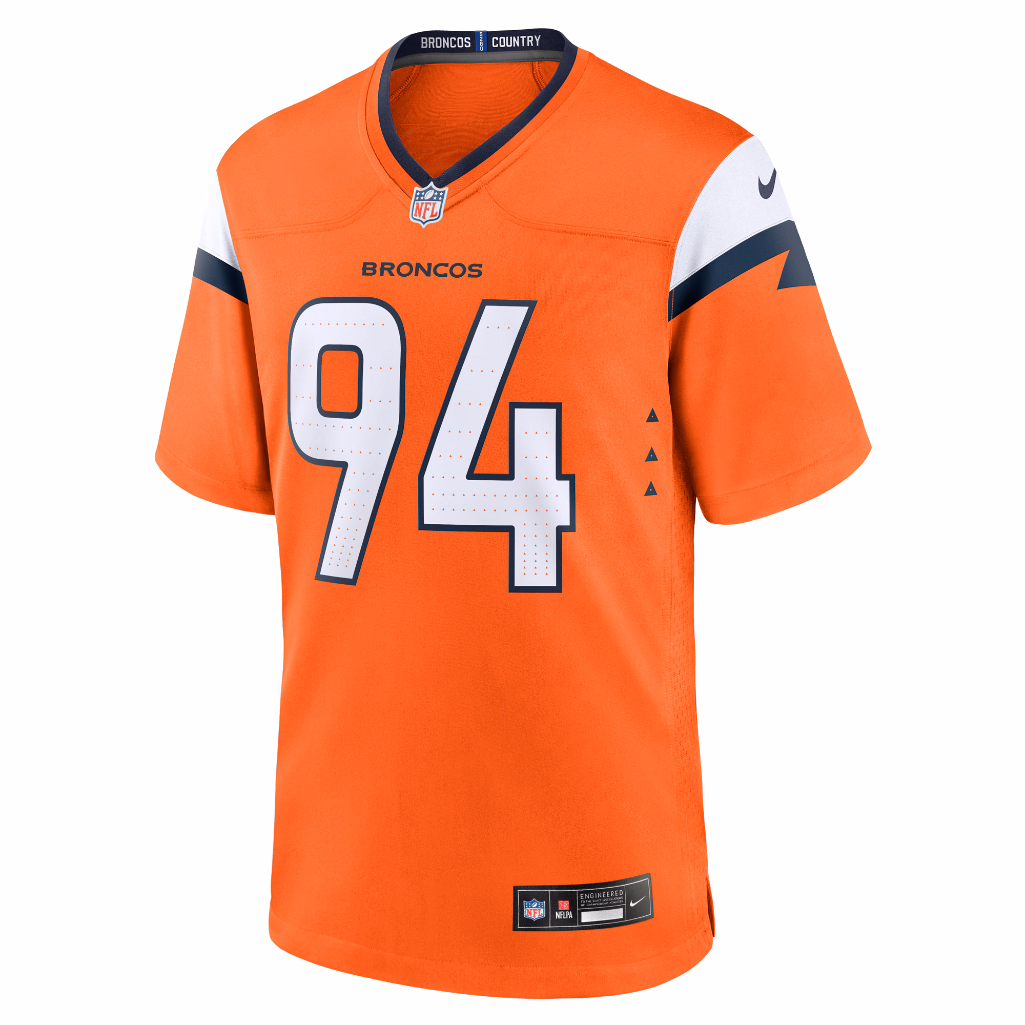 Men's Denver Broncos Jordan Jackson  Orange Team Game Jersey
